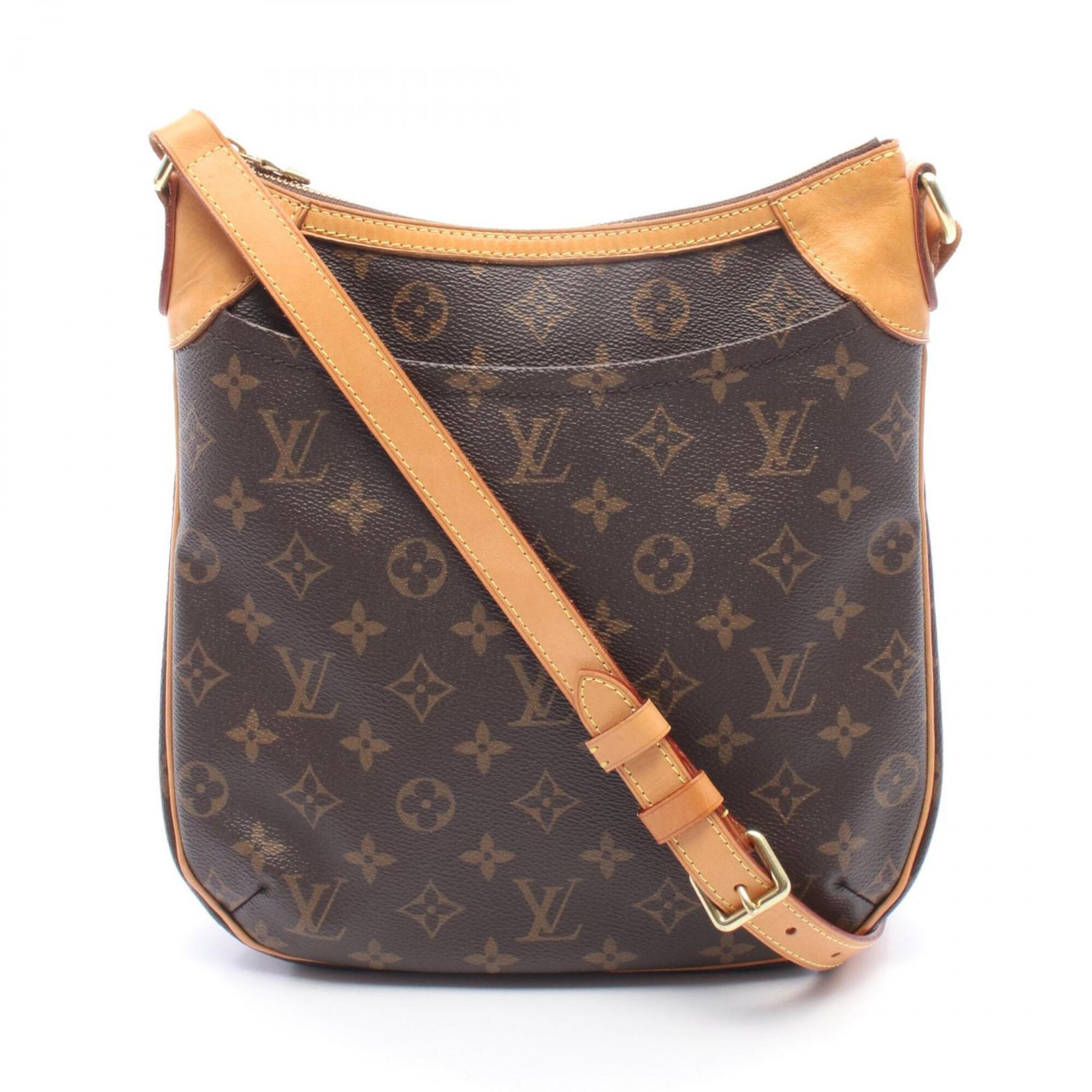 Louis Vuitton Brown Monogram Coated Canvas Leather Shoulder Bag (Pre-Owned)