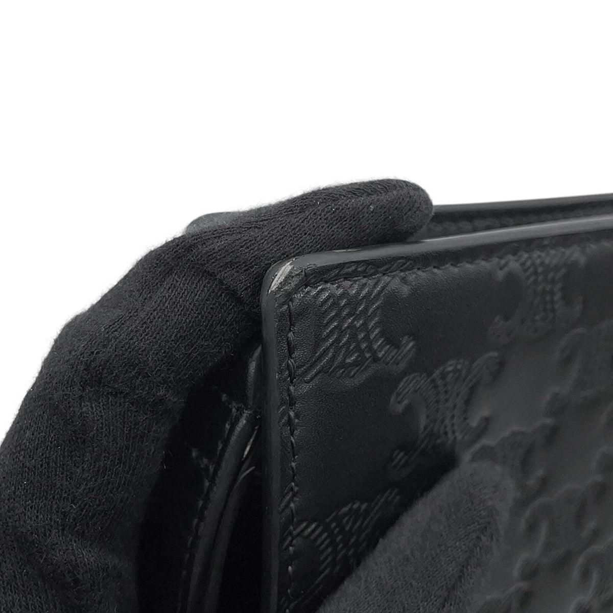 Celine Black Leather Clutch Bag (Pre-Owned)