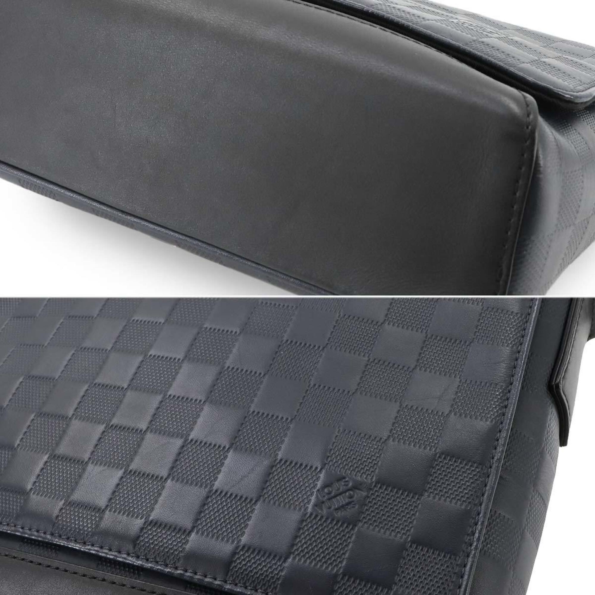Louis Vuitton Navy Damier Infini Leather Shoulder Bag (Pre-Owned)