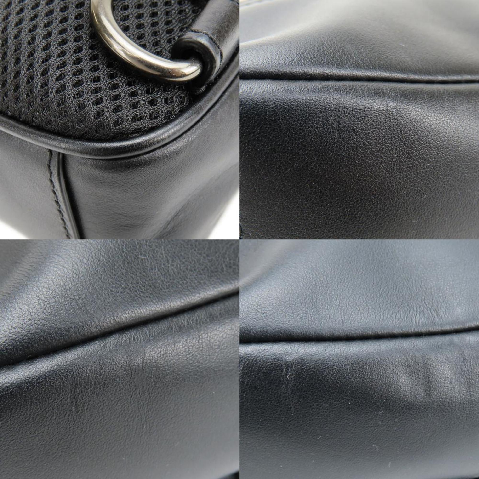 Coach Black Khaki Pvc Leather Shoulder Bag Sling Bag (Pre-Owned)