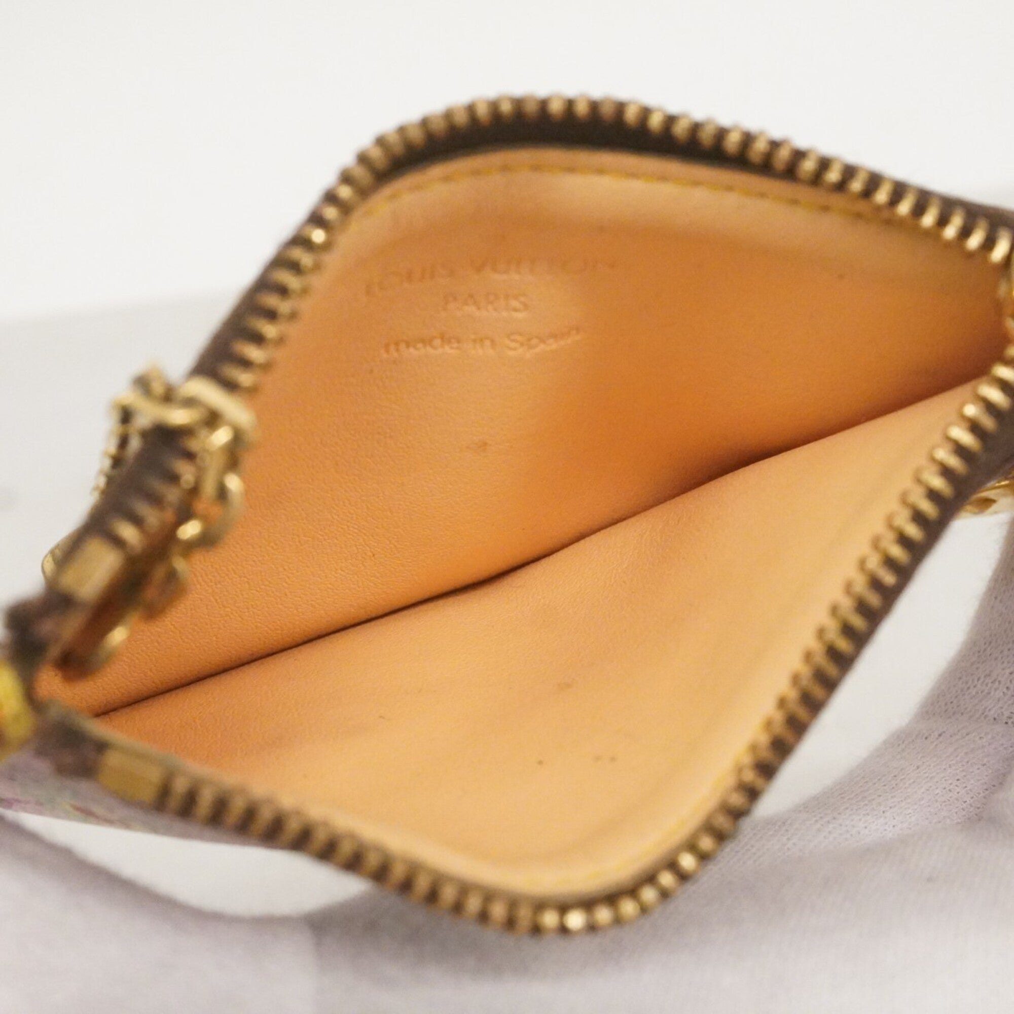 Louis Vuitton Brown Pink Coin Purse/Coin Case (Pre-Owned)