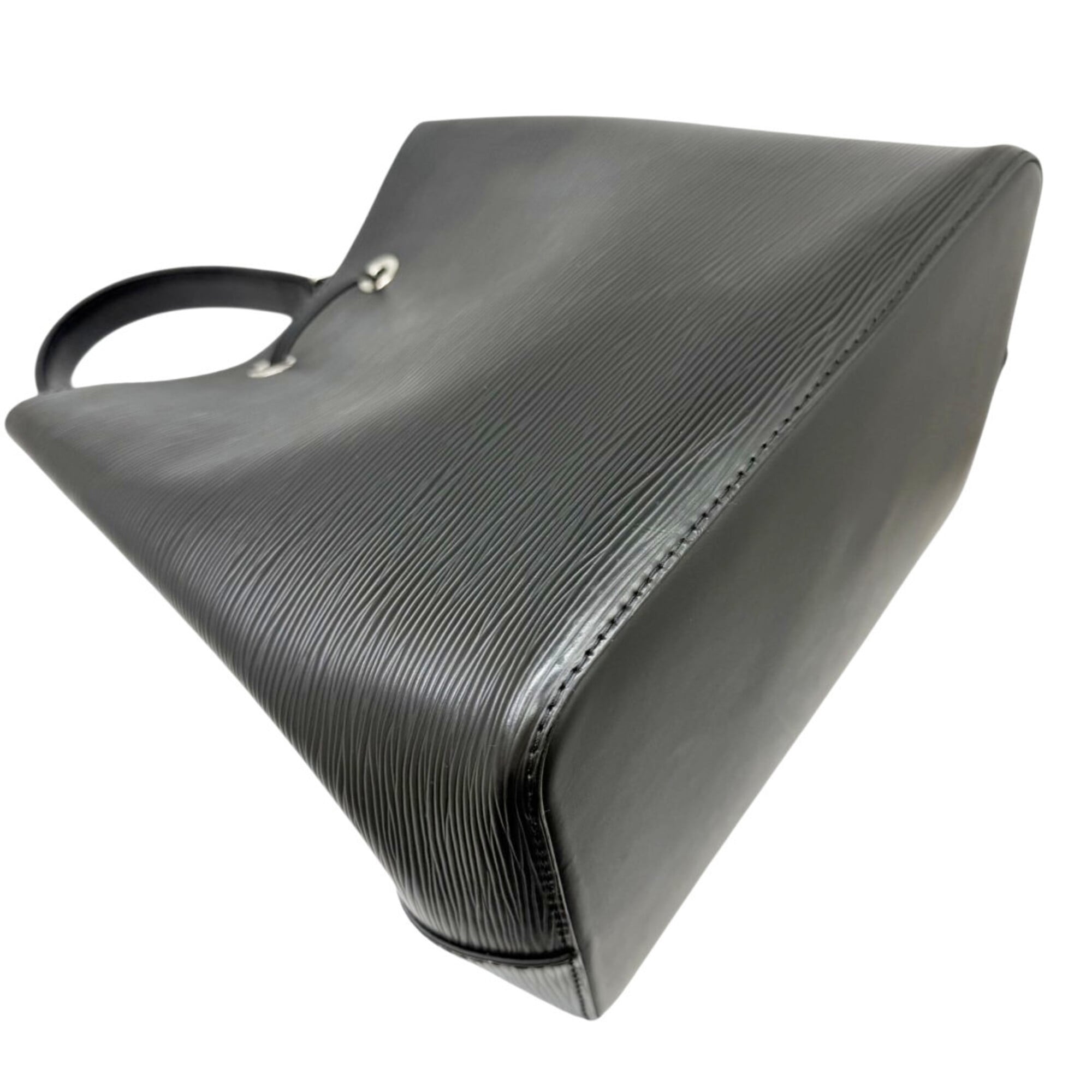 Louis Vuitton Noir Epi Leather Handbag Shoulder Bag (Pre-Owned)