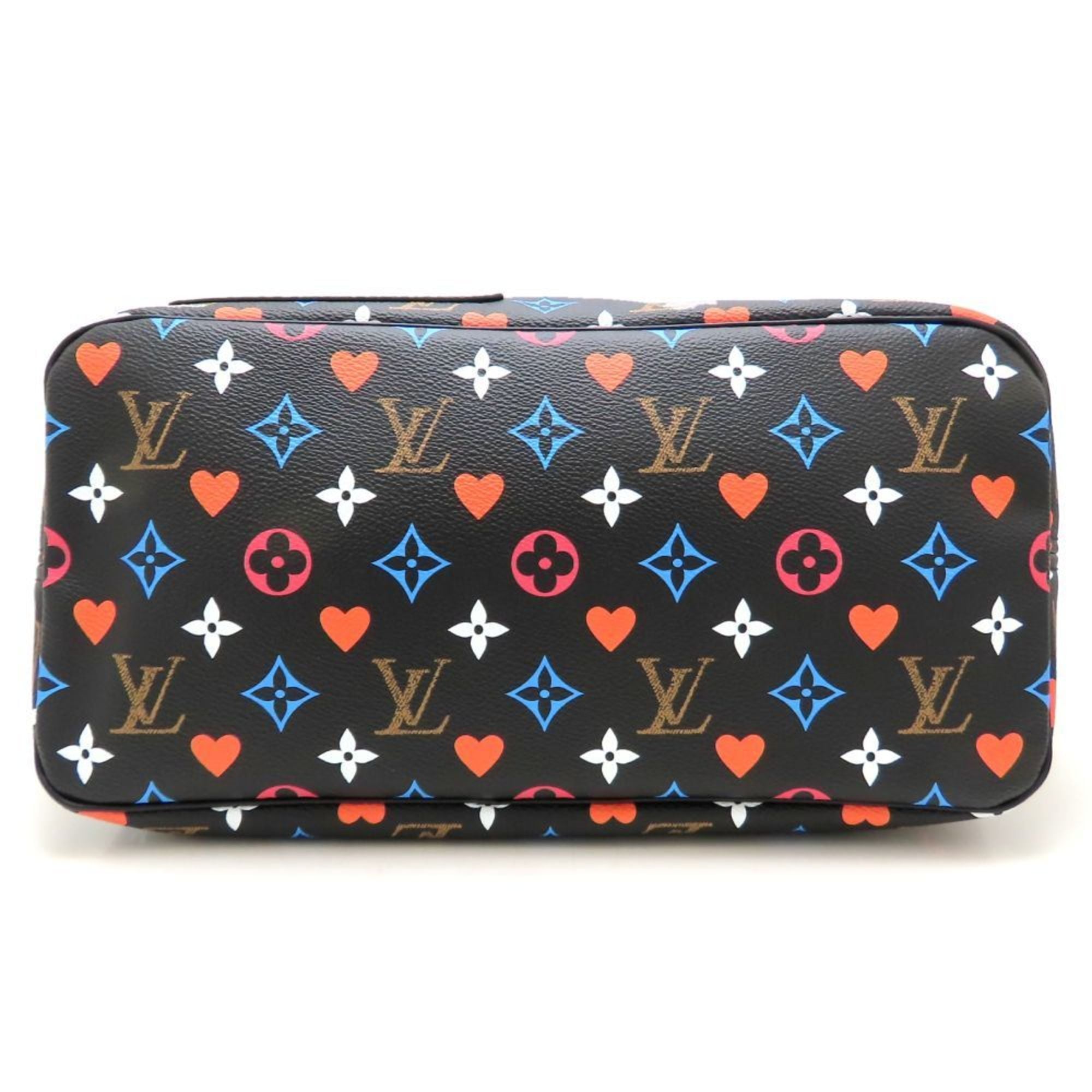 Louis Vuitton Black Monogram Multi-Color Monogram Canvas Leather Tote Bag (Pre-Owned)