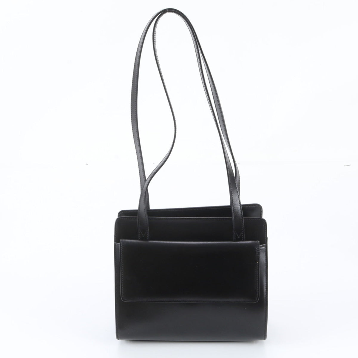Gucci Black Leather Handbag Shoulder Bag (Pre-Owned)
