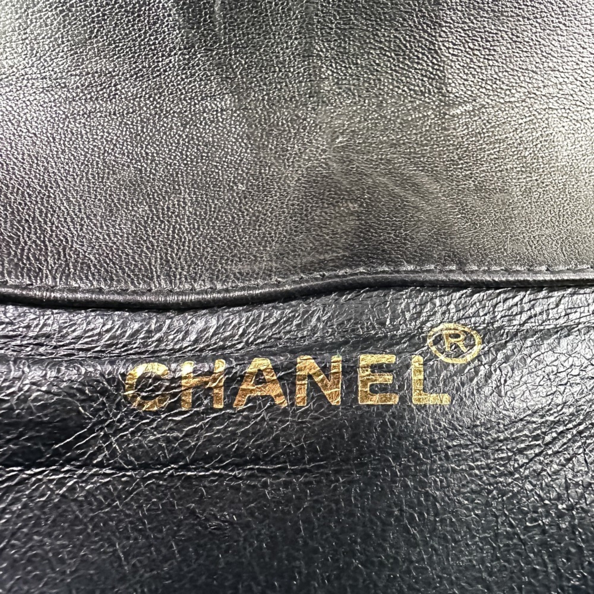 Chanel Black Leather Backpack (Pre-Owned)