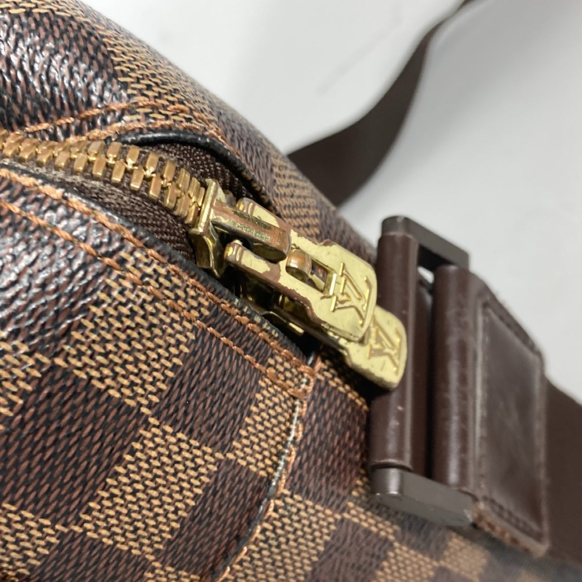 Louis Vuitton Brown Damier Canvas Shoulder Bag (Pre-Owned)