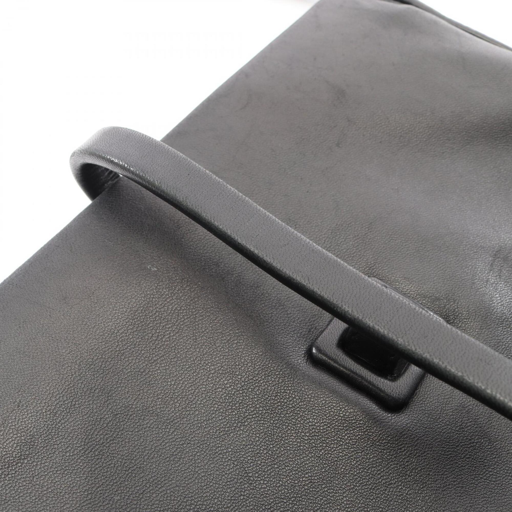 Loewe Black Leather Handbag Shoulder Bag (Pre-Owned)