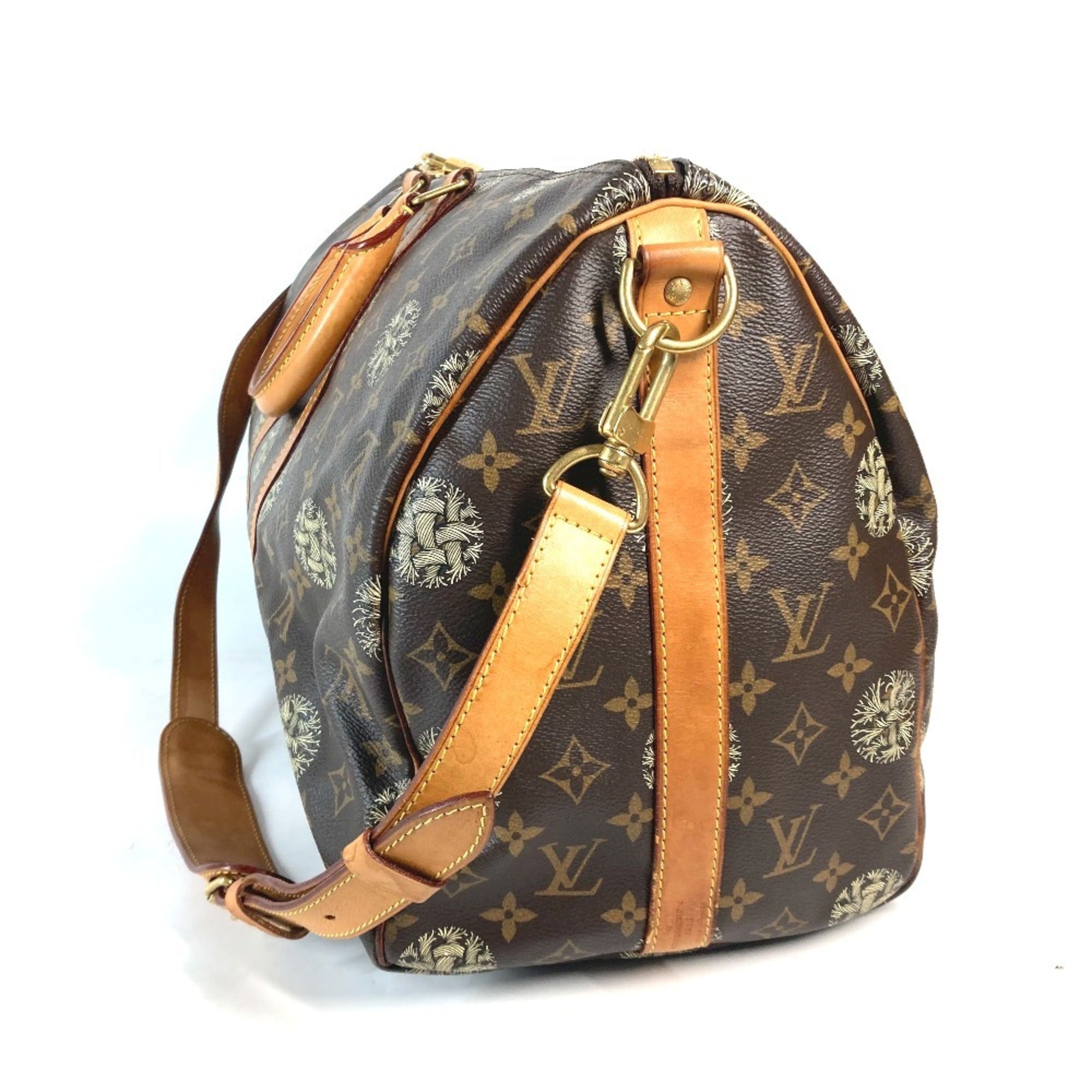 Louis Vuitton Brown Monogram Canvas Boston Bag Shoulder Bag (Pre-Owned)