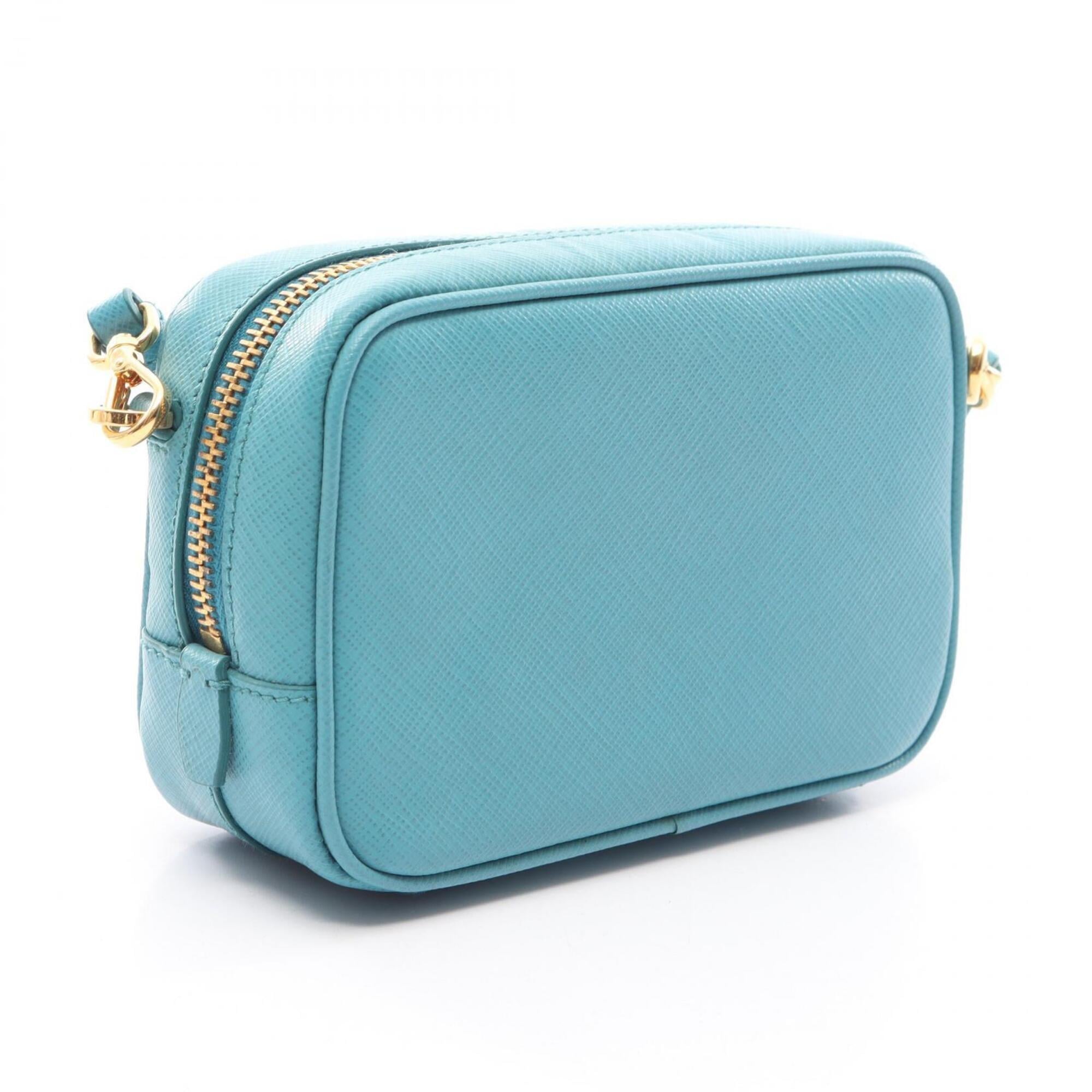 Prada Green Saffiano Handbag Shoulder Bag (Pre-Owned)