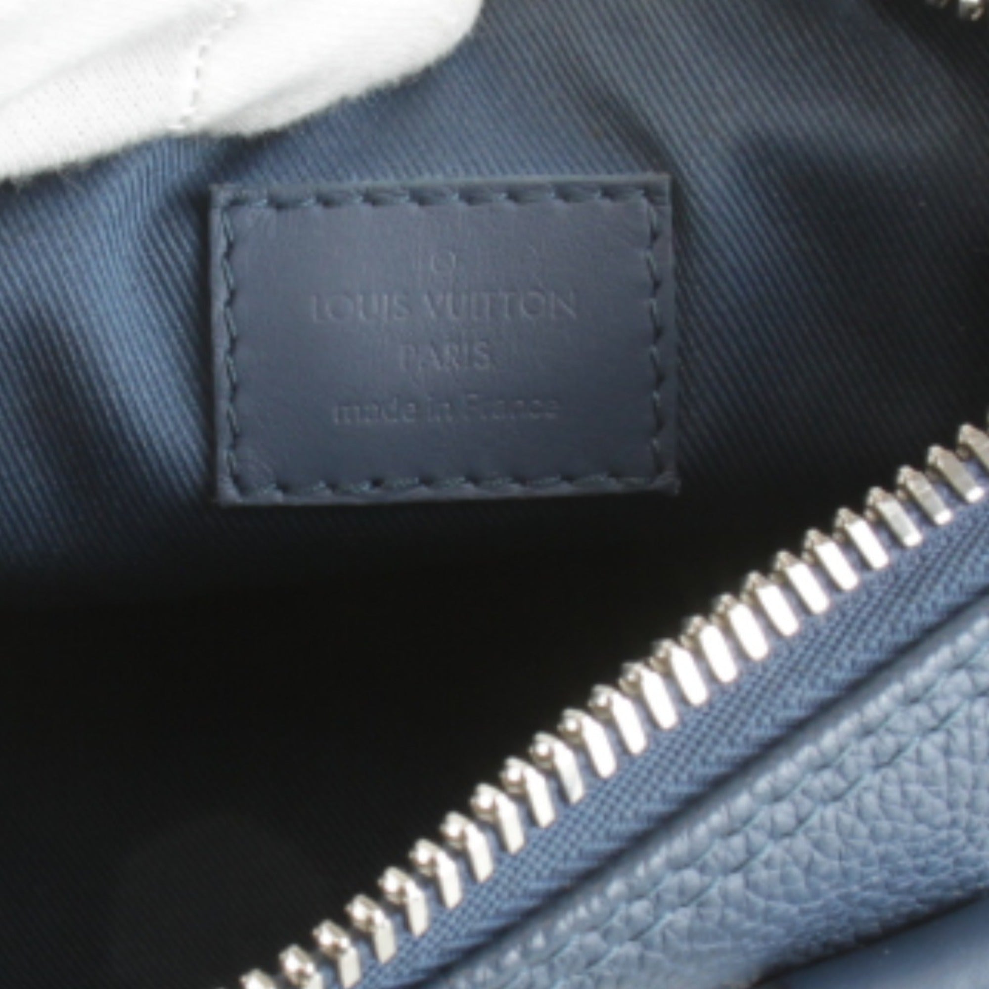 Louis Vuitton Blue Leather Handbag Shoulder Bag (Pre-Owned)