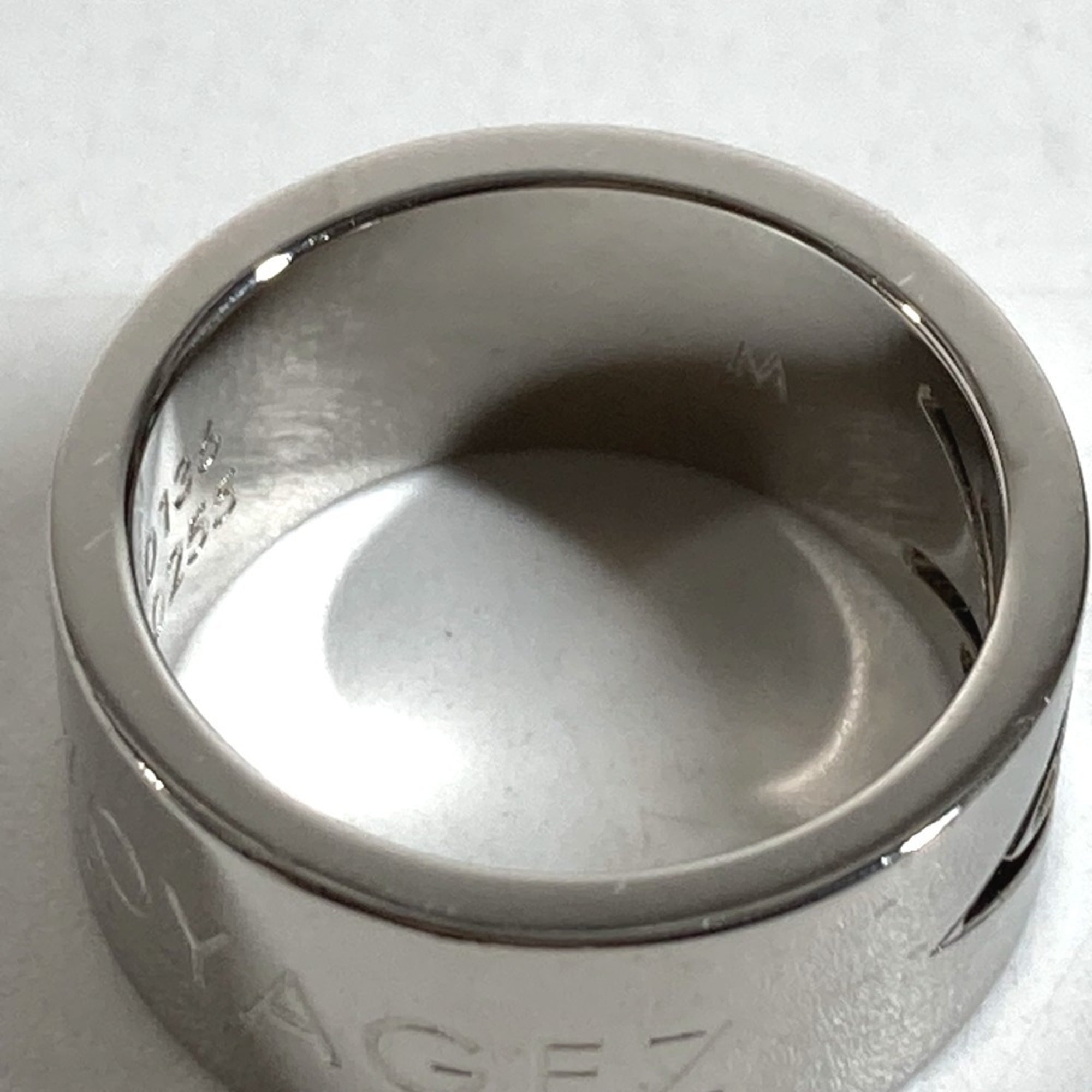 Louis Vuitton Silver Metal Band Ring (Pre-Owned)