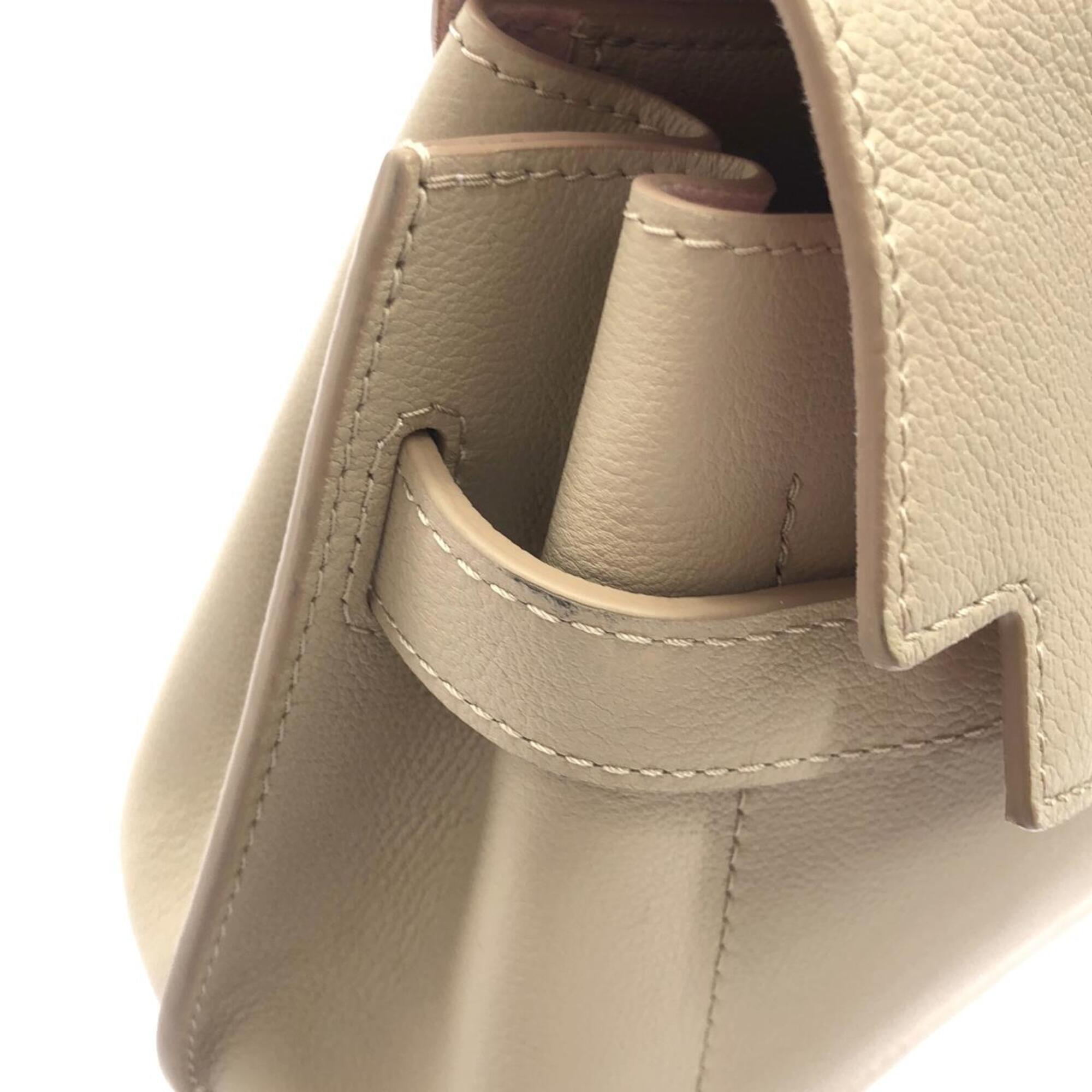 Louis Vuitton Grayish Leather Handbag (Pre-Owned)