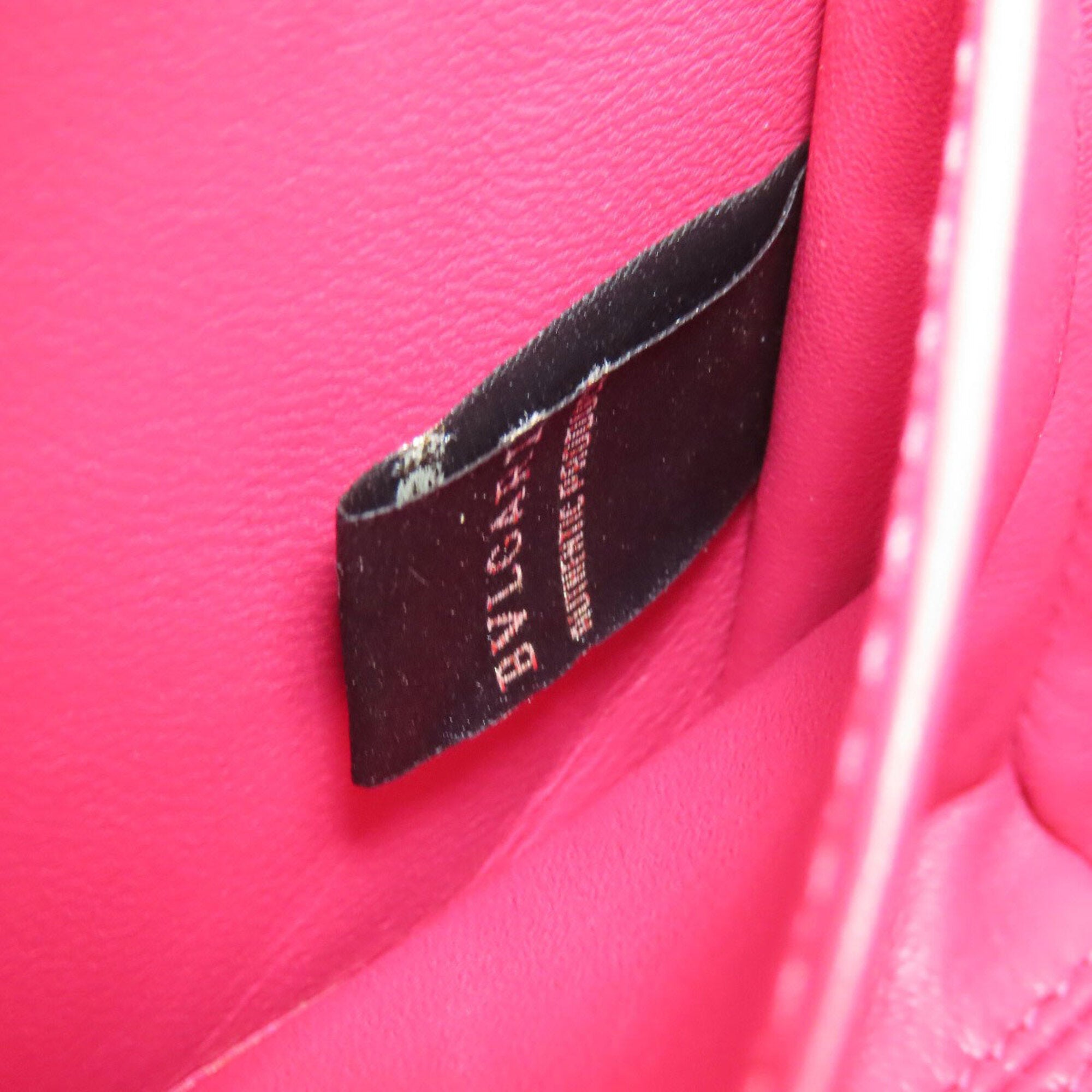 Bvlgari Pink Beige Leather Handbag (Pre-Owned)