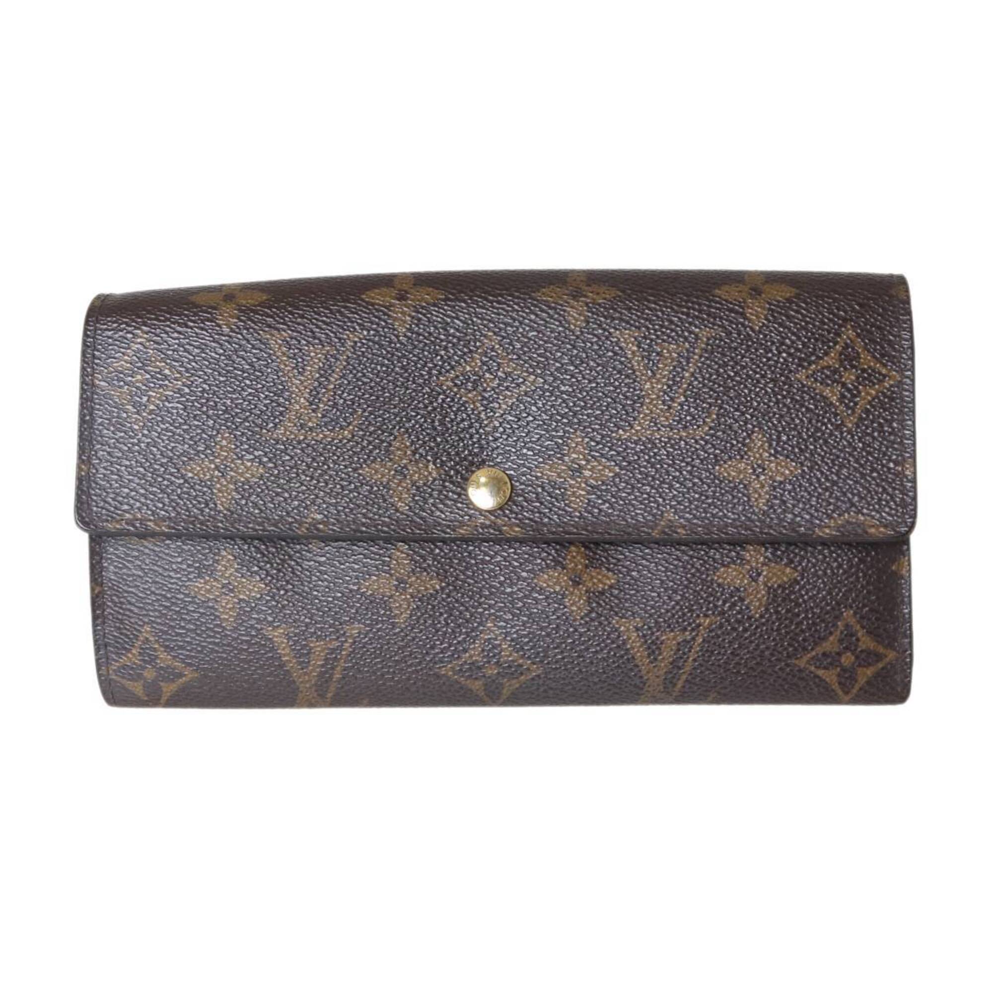 Louis Vuitton Monogram Brown Monogram Long Wallet (Bi-Fold) (Pre-Owned)
