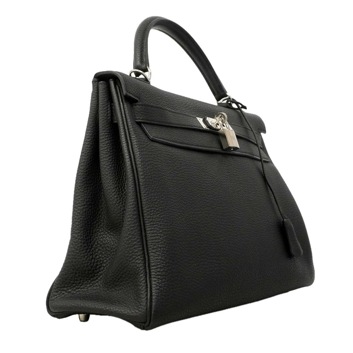 Hermes Black Togo Leather Handbag (Pre-Owned)