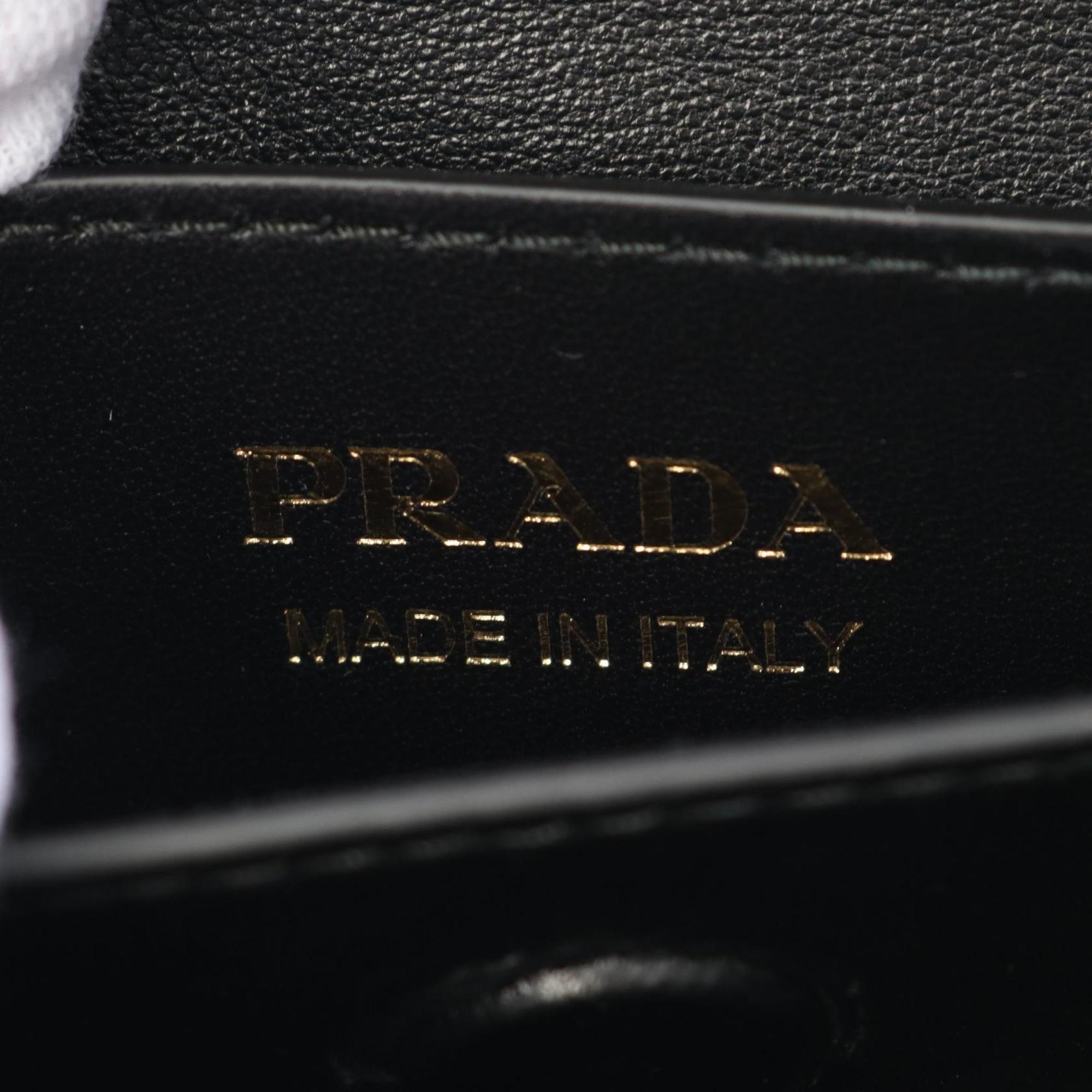 Prada Black Saffiano Triangle Handbag (Pre-Owned)