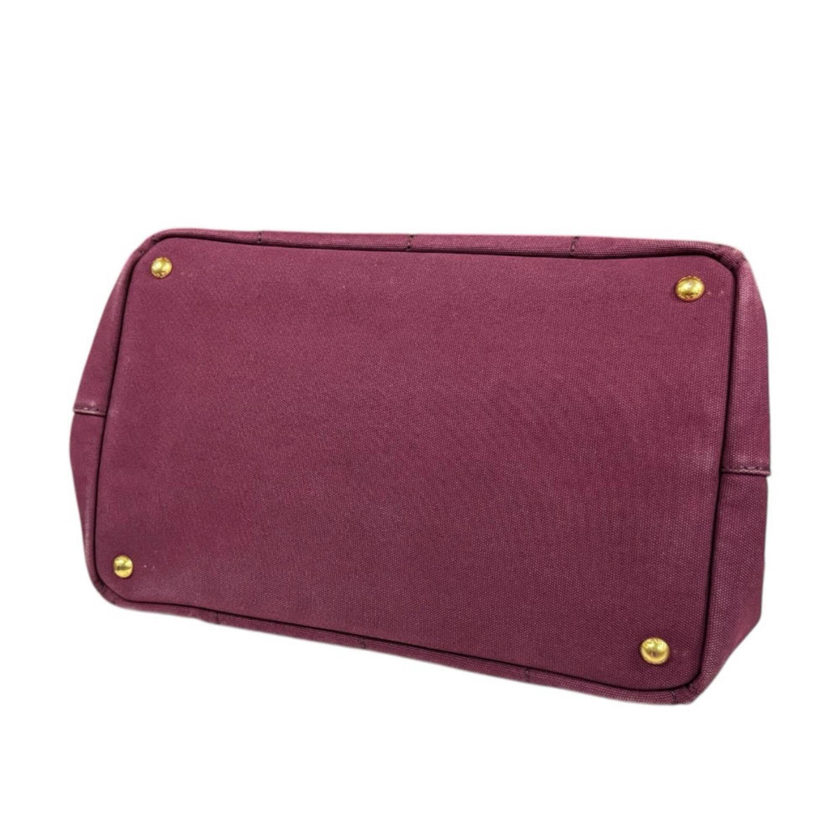 Prada Canapa Red Color Canvas Shoulder Bag (Pre-Owned)