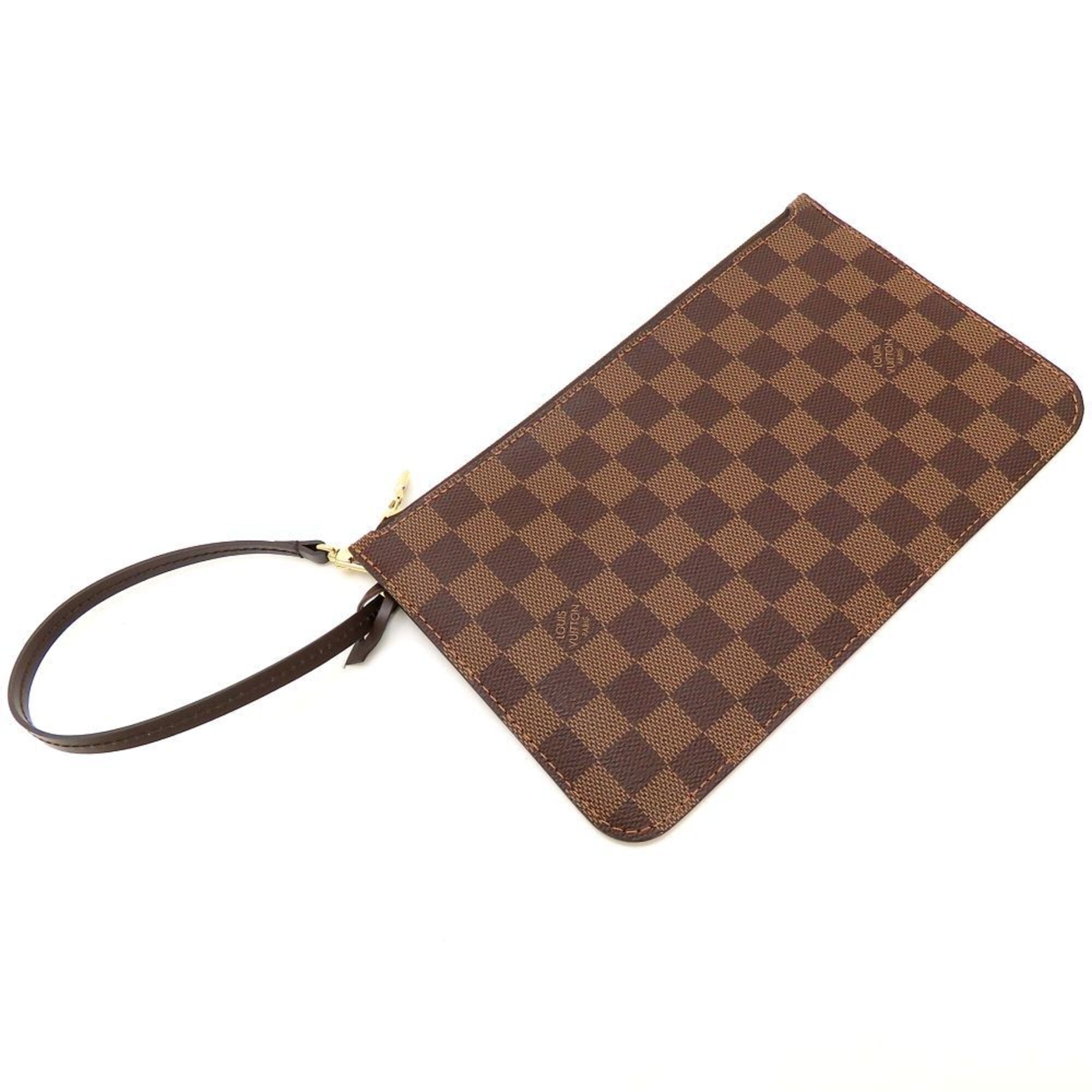 Louis Vuitton Ebene Damier Canvas Pouch Tote Bag (Pre-Owned)