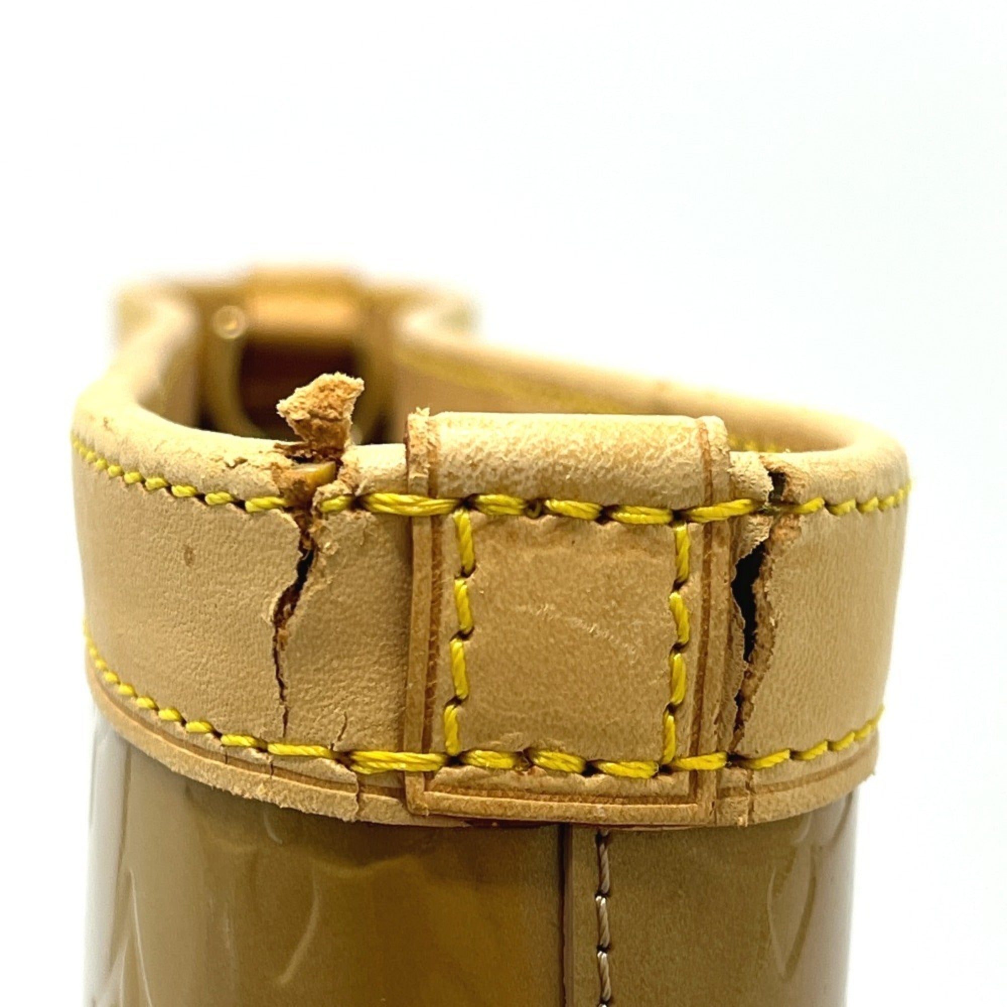 Louis Vuitton Beige Noisette Monogram Vernis Canvas Handbag Tote Bag (Pre-Owned)