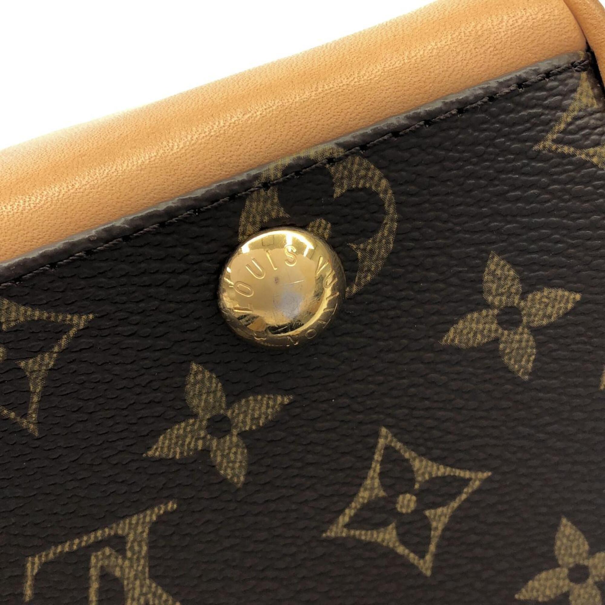 Louis Vuitton Brown Coated Canvas Shoulder Bag (Pre-Owned)