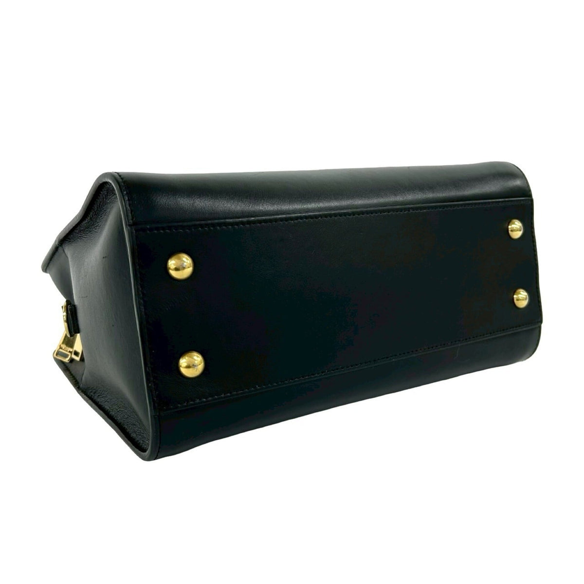 Yves Saint Laurent Black Leather Handbag Shoulder Bag (Pre-Owned)
