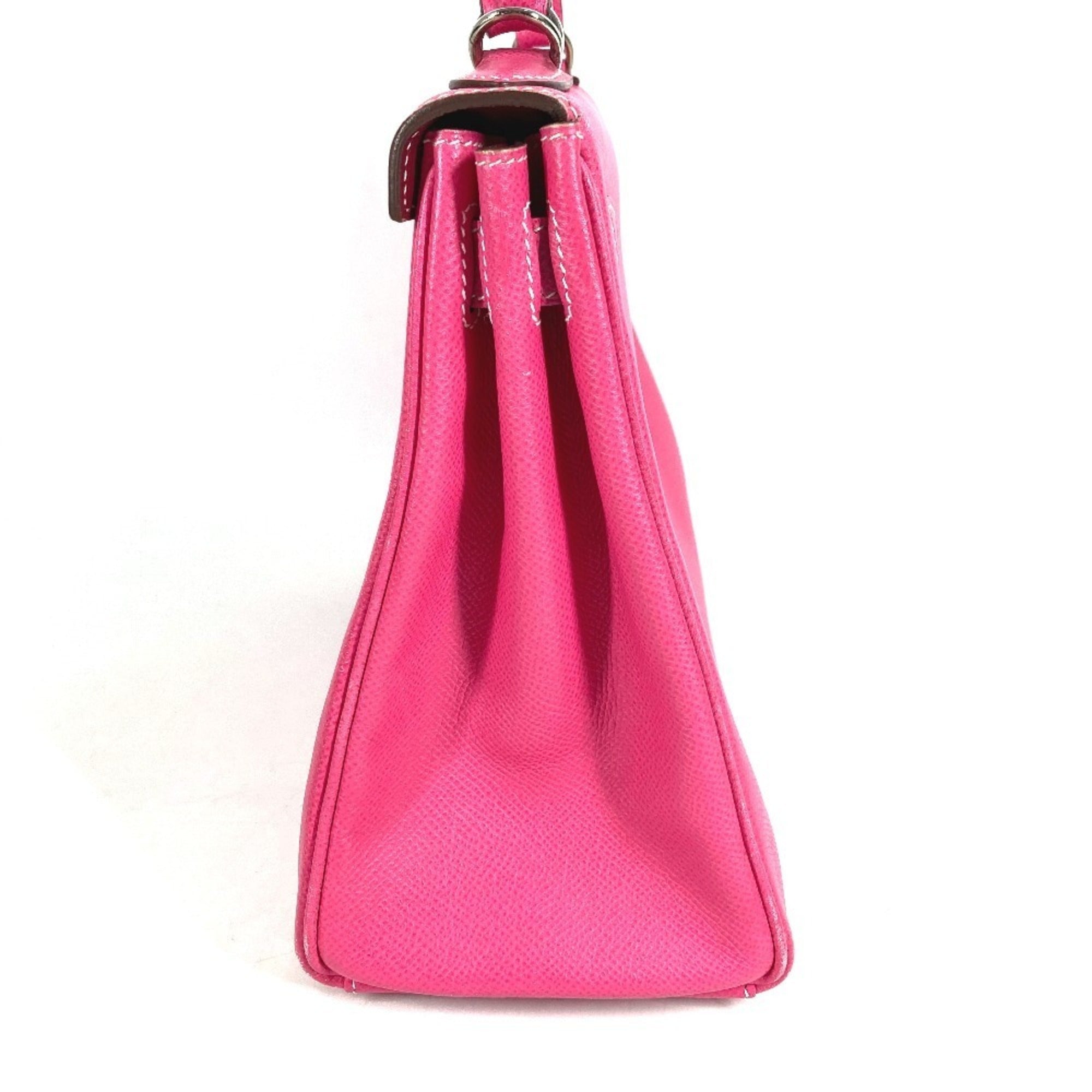 Hermes Pink Epsom Leather Handbag Shoulder Bag (Pre-Owned)