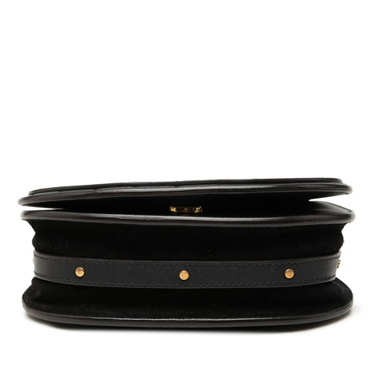 Chloé Black Gold Leather Handbag Shoulder Bag (Pre-Owned)