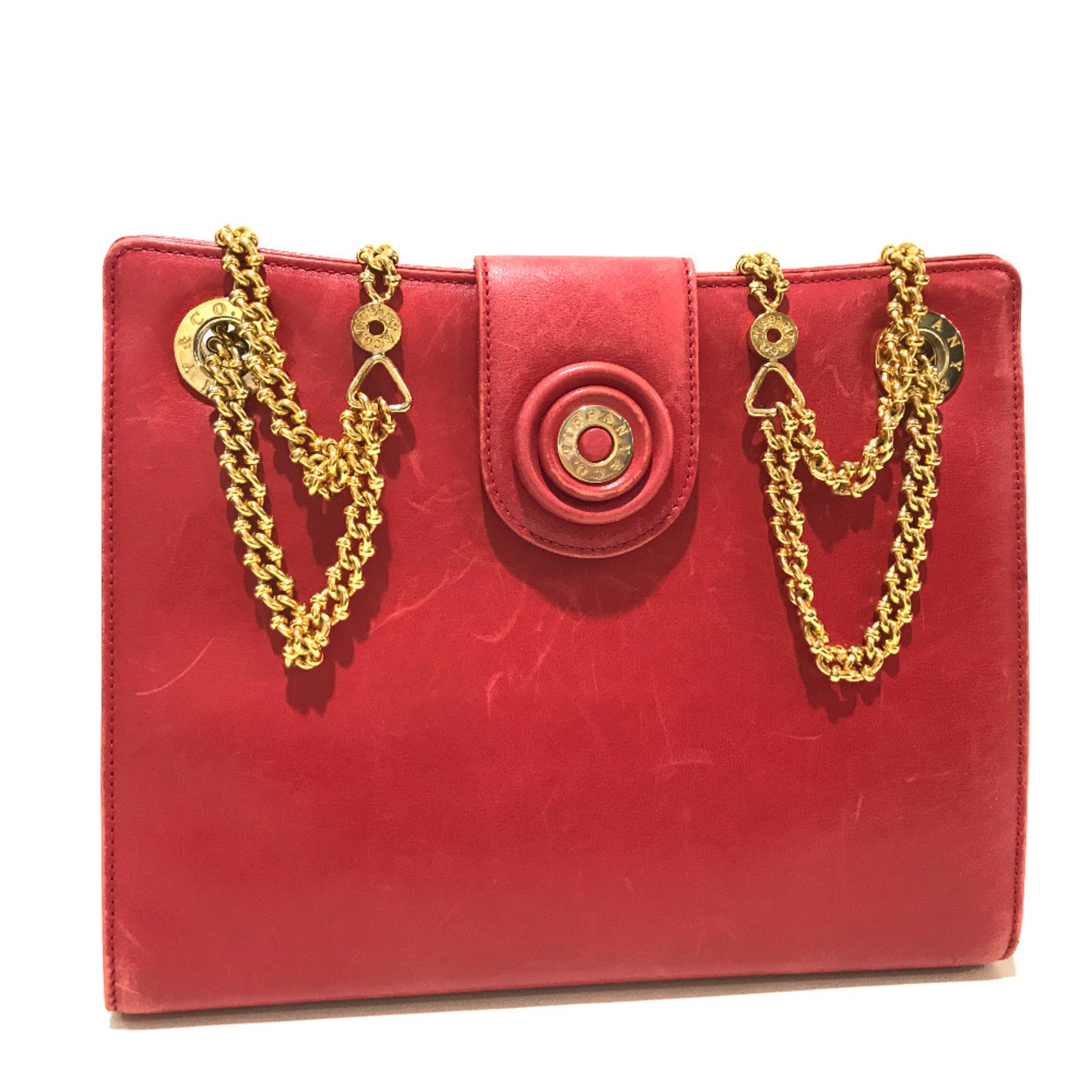 Tiffany Red Leather Shoulder Bag (Pre-Owned)