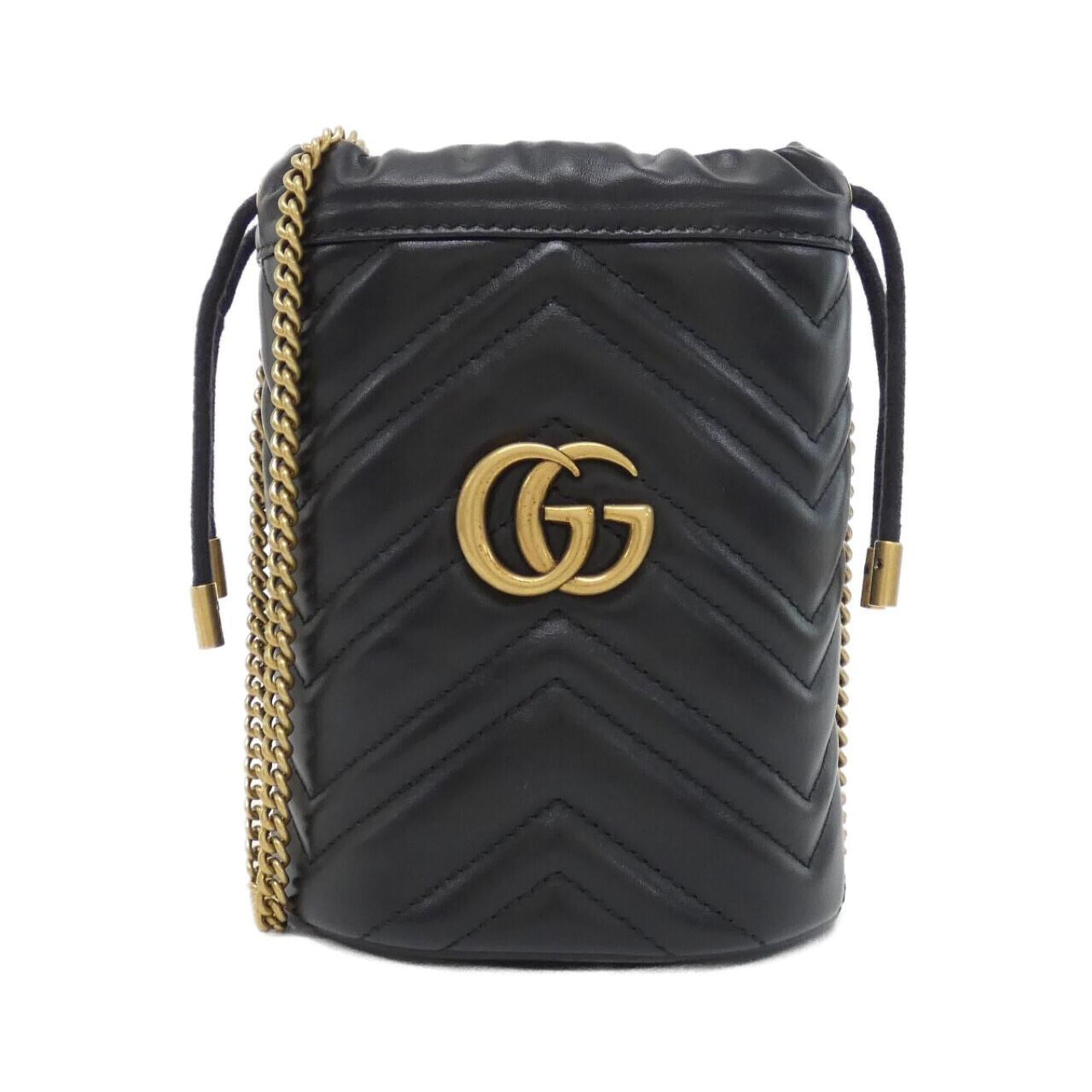 Gucci Black Quilting Leather Shoulder Bag (Pre-Owned)