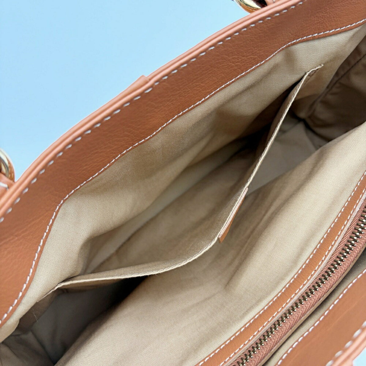 Celine Brown Camel Leather Handbag (Pre-Owned)