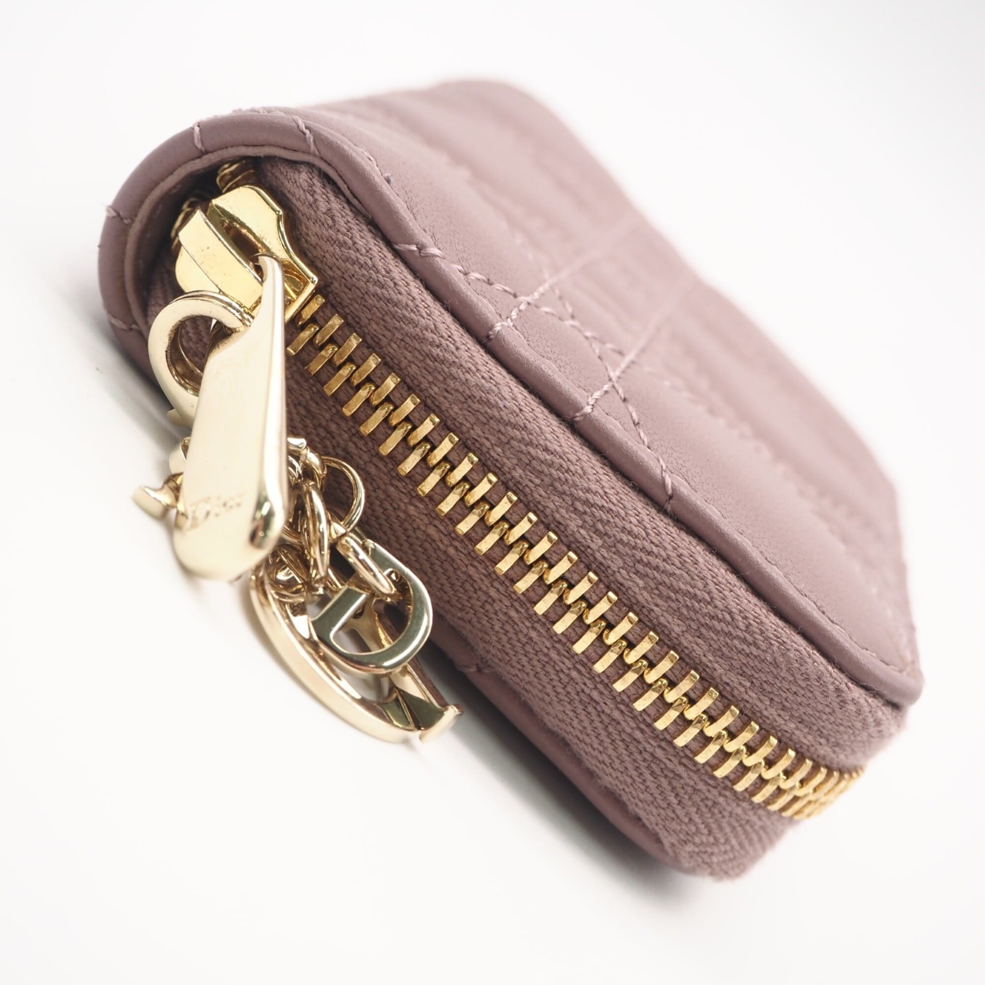Christian Dior Purple Leather Coin Purse/Coin Case (Pre-Owned)
