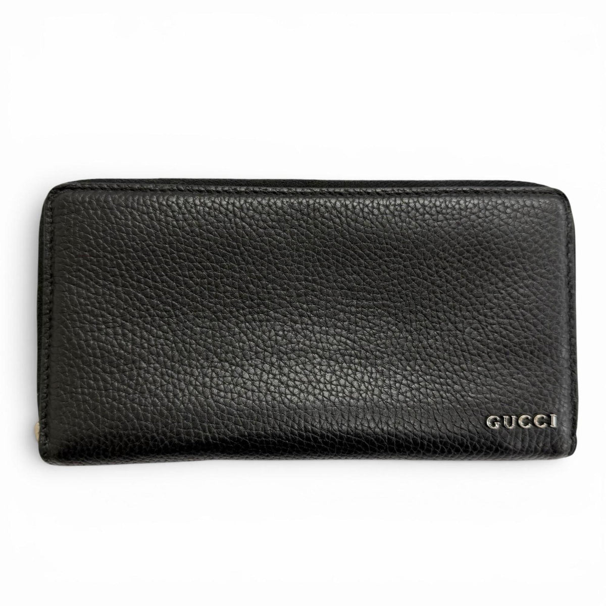 Gucci Black Leather Long Wallet (Bi-Fold) (Pre-Owned)
