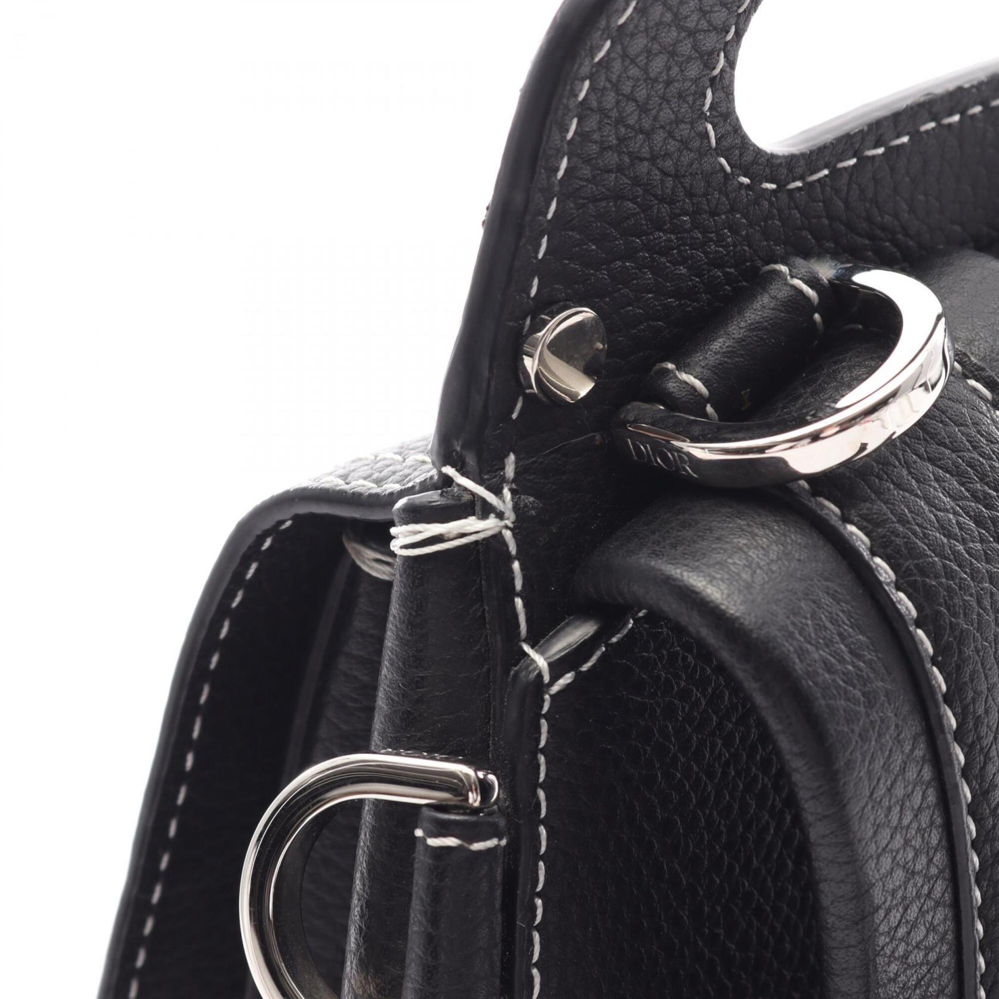 Christian Dior Black Leather Backpack (Pre-Owned)