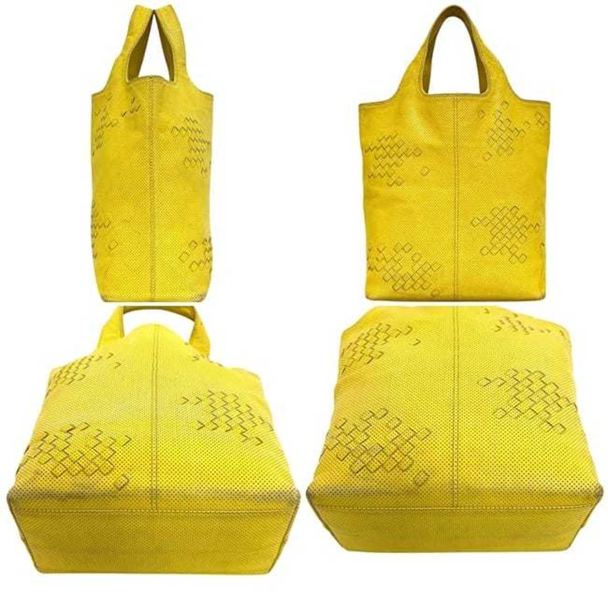 Bottega Veneta Yellow Intrecciato Tote Bag (Pre-Owned)