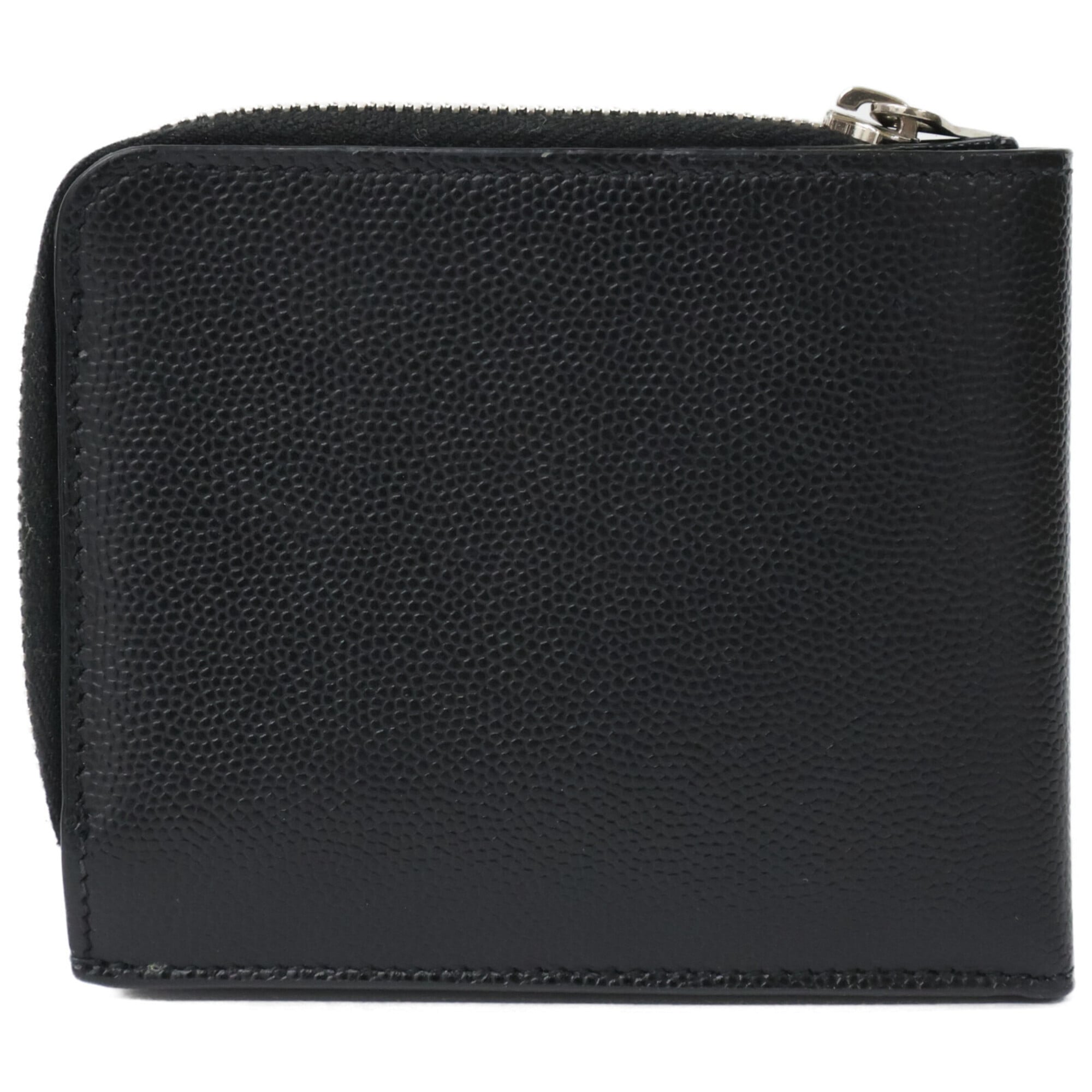 Yves Saint Laurent Black Leather Wallet (Bi-Fold) (Pre-Owned)