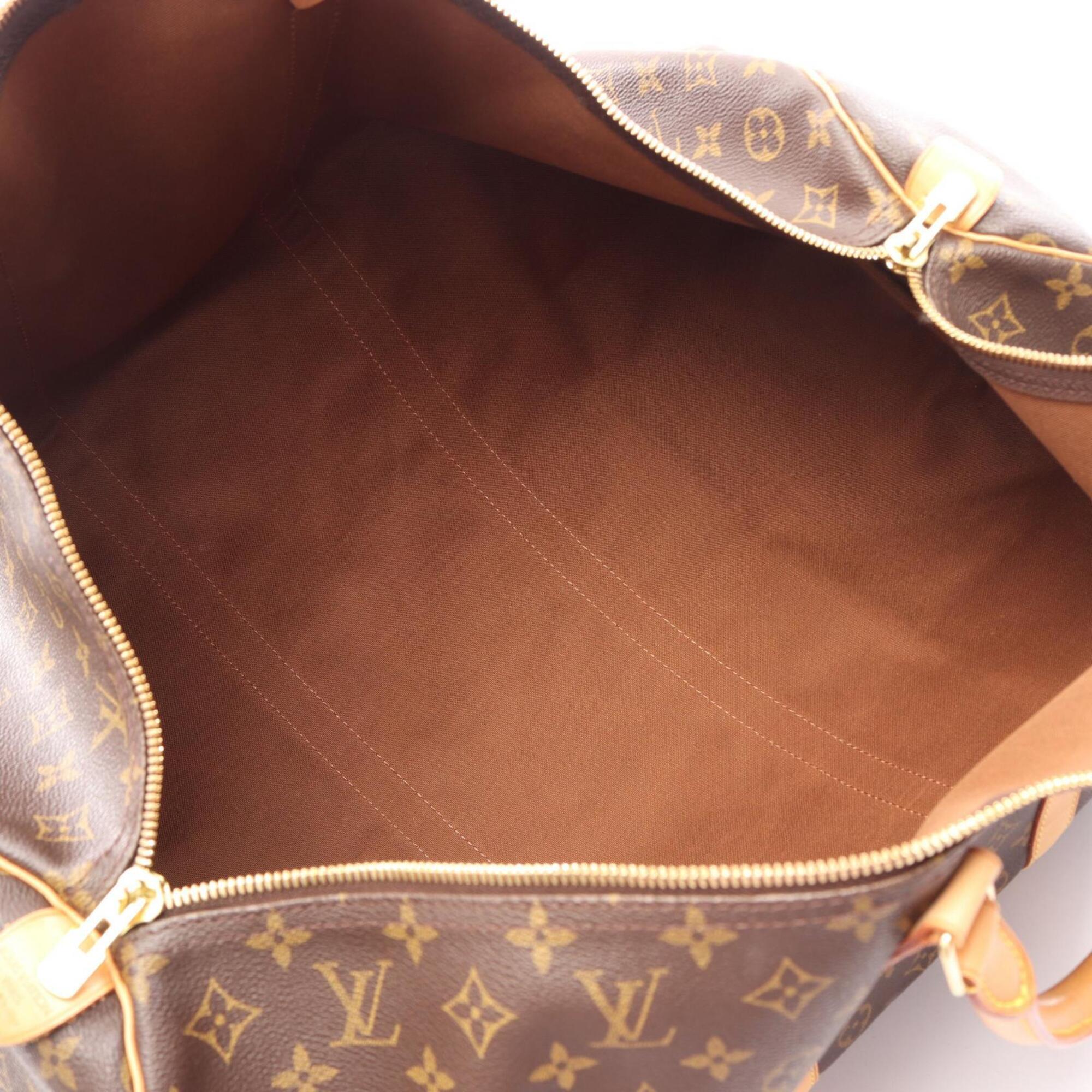 Louis Vuitton Brown Pvc Leather Boston Bag Handbag (Pre-Owned)