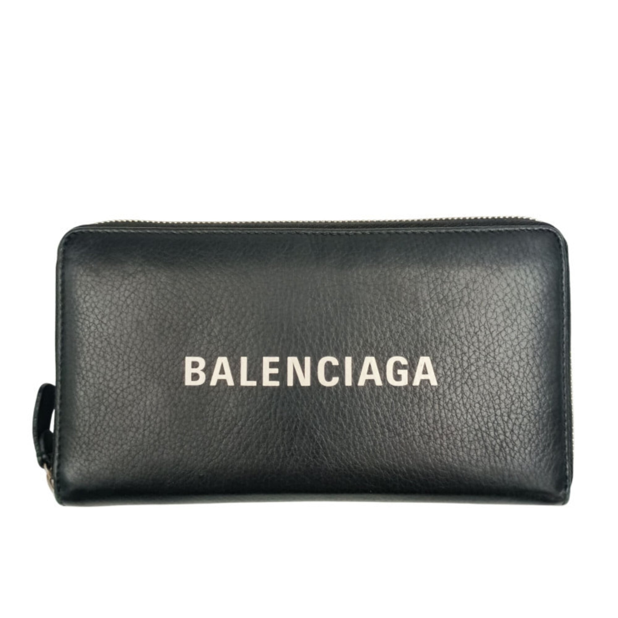 Balenciaga Black Leather Long Wallet (Bi-Fold) (Pre-Owned)