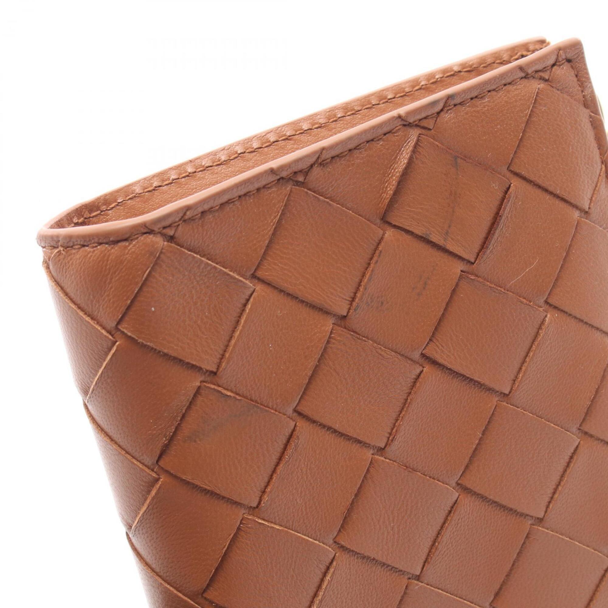 Bottega Veneta Brown Intrecciato Wallet (Bi-Fold) (Pre-Owned)