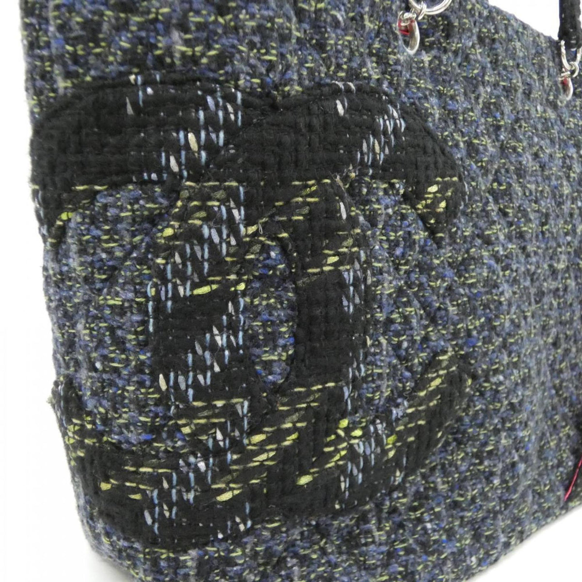 Chanel Navy Tweed Shoulder Bag (Pre-Owned)