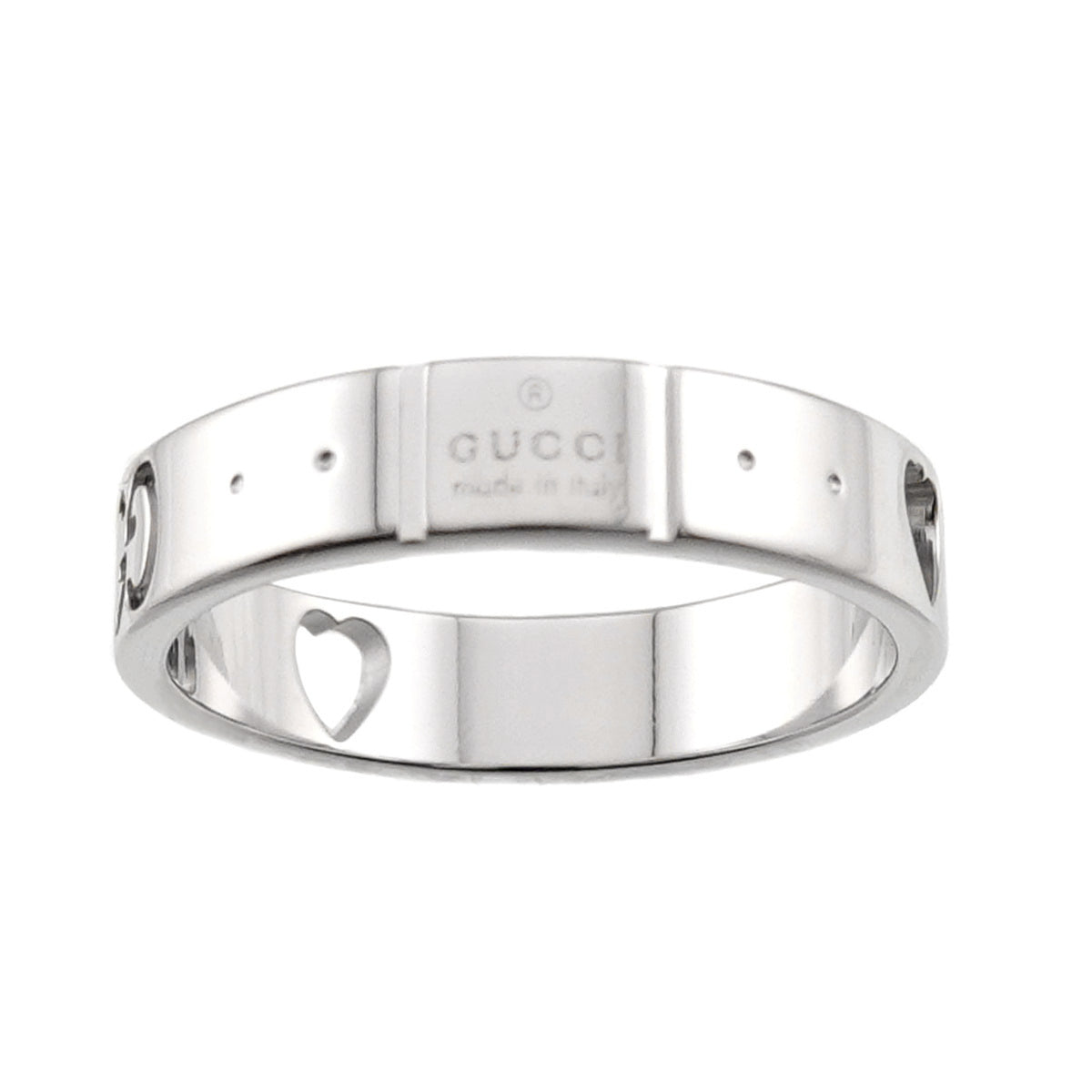 Gucci White Gold (18K) Band Ring (Pre-Owned)
