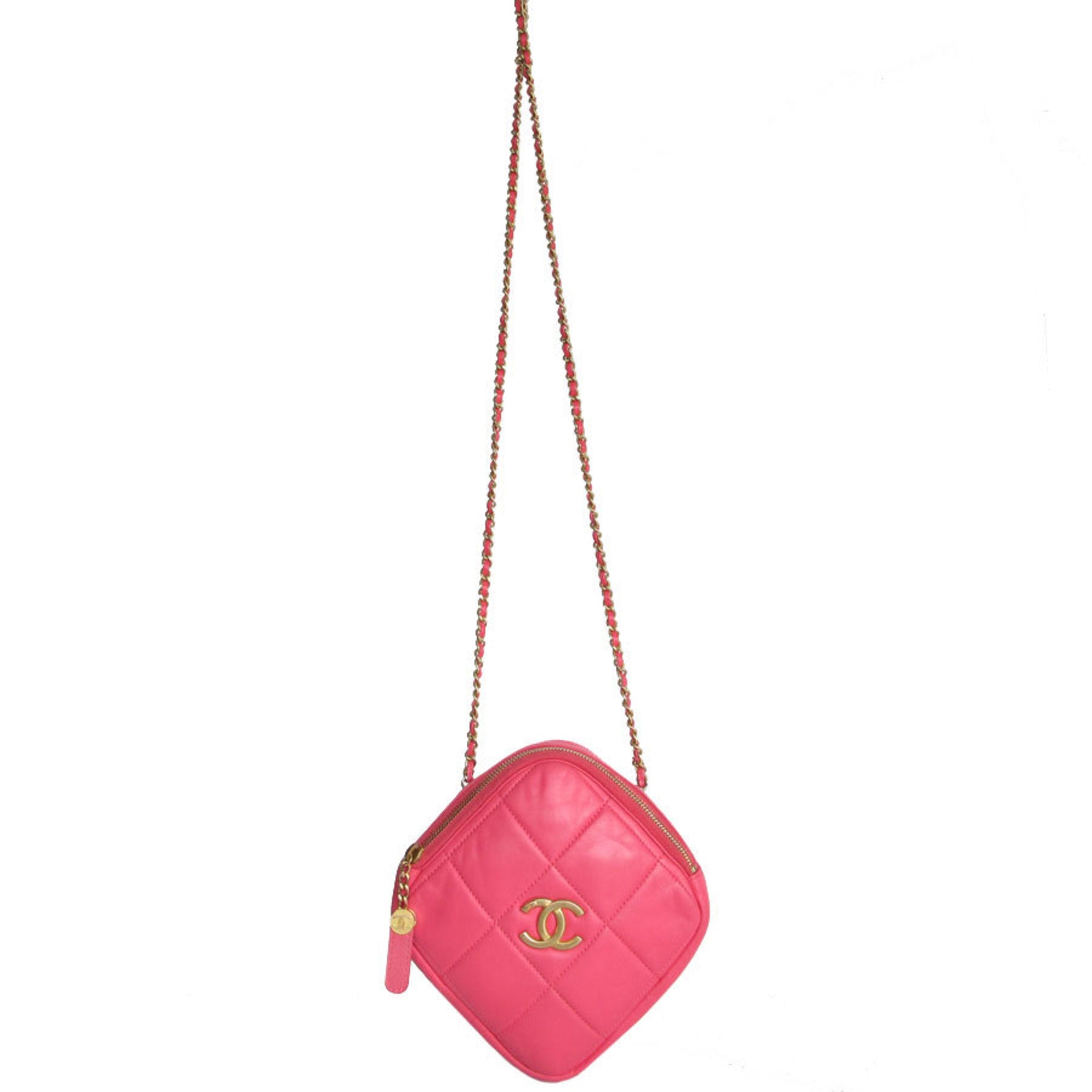 Chanel Pink Leather Shoulder Bag (Pre-Owned)