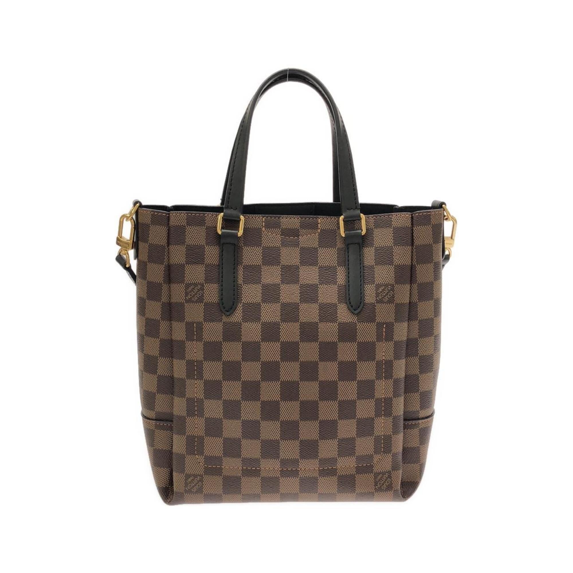 Louis Vuitton Black Damier Canvas Ebene Coated Canvas Handbag (Pre-Owned)