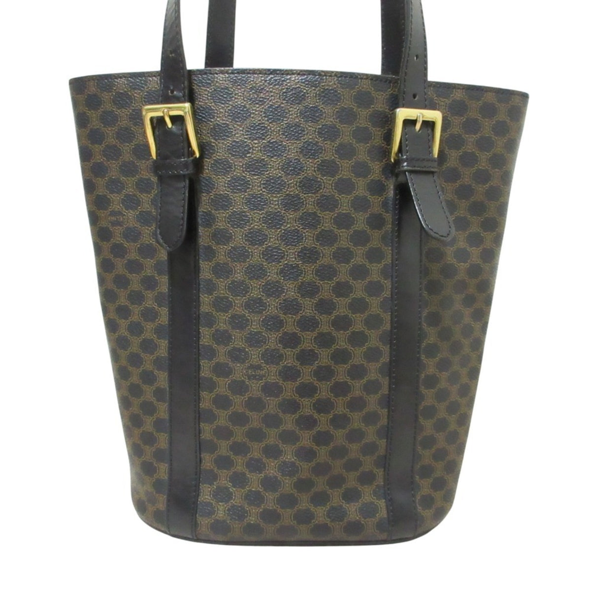 Celine Black Brown Shoulder Bag Tote Bag (Pre-Owned)