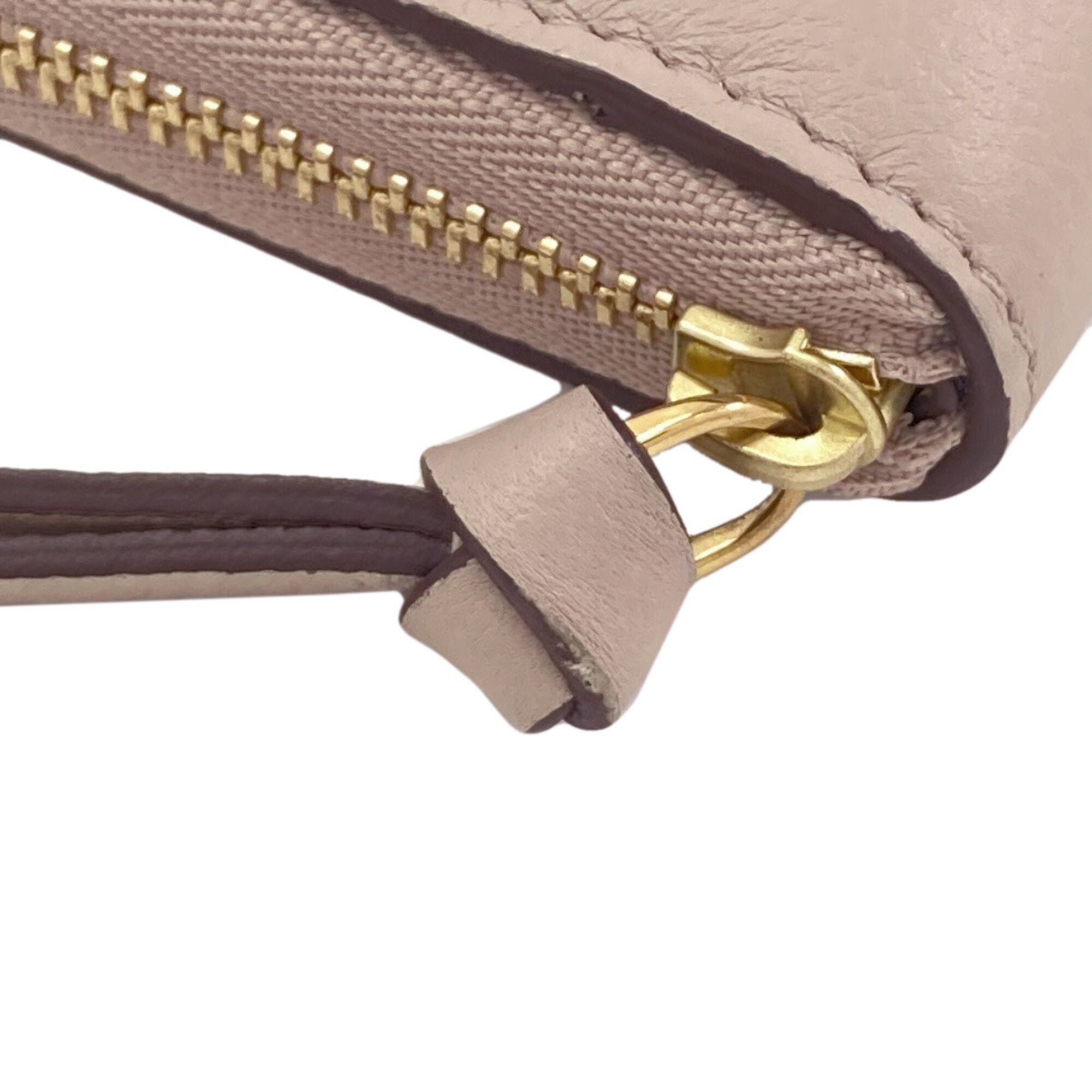 Louis Vuitton Grayish Leather Coin Purse/Coin Case (Pre-Owned)