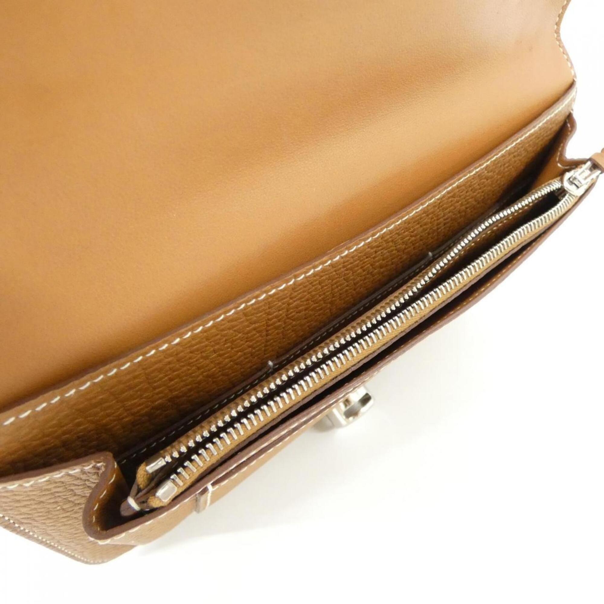 Hermes Togo Leather Long Wallet (Bi-Fold) (Pre-Owned)
