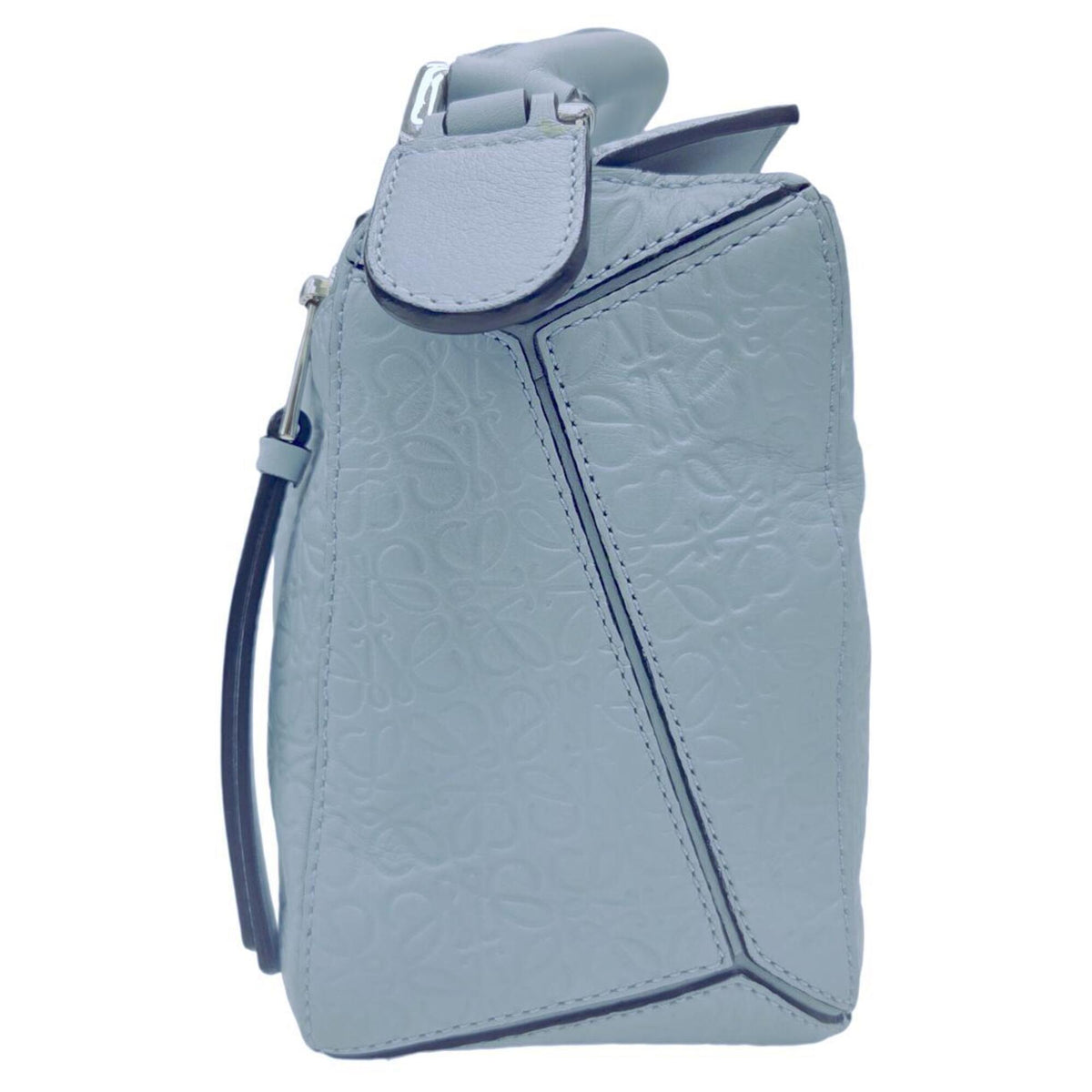 Loewe Puzzle Green Leather Shoulder Bag (Pre-Owned)