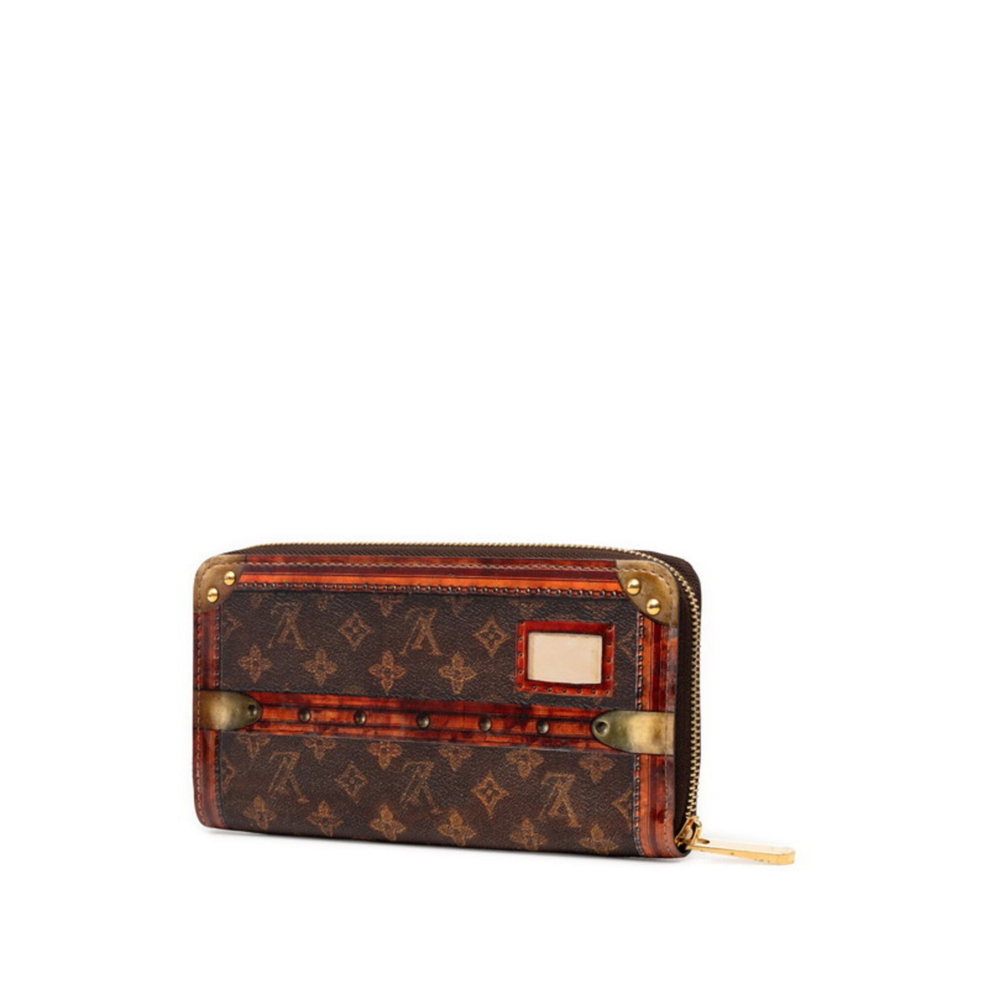 Louis Vuitton Monogram Brown Pvc Leather Long Wallet (Bi-Fold) (Pre-Owned)