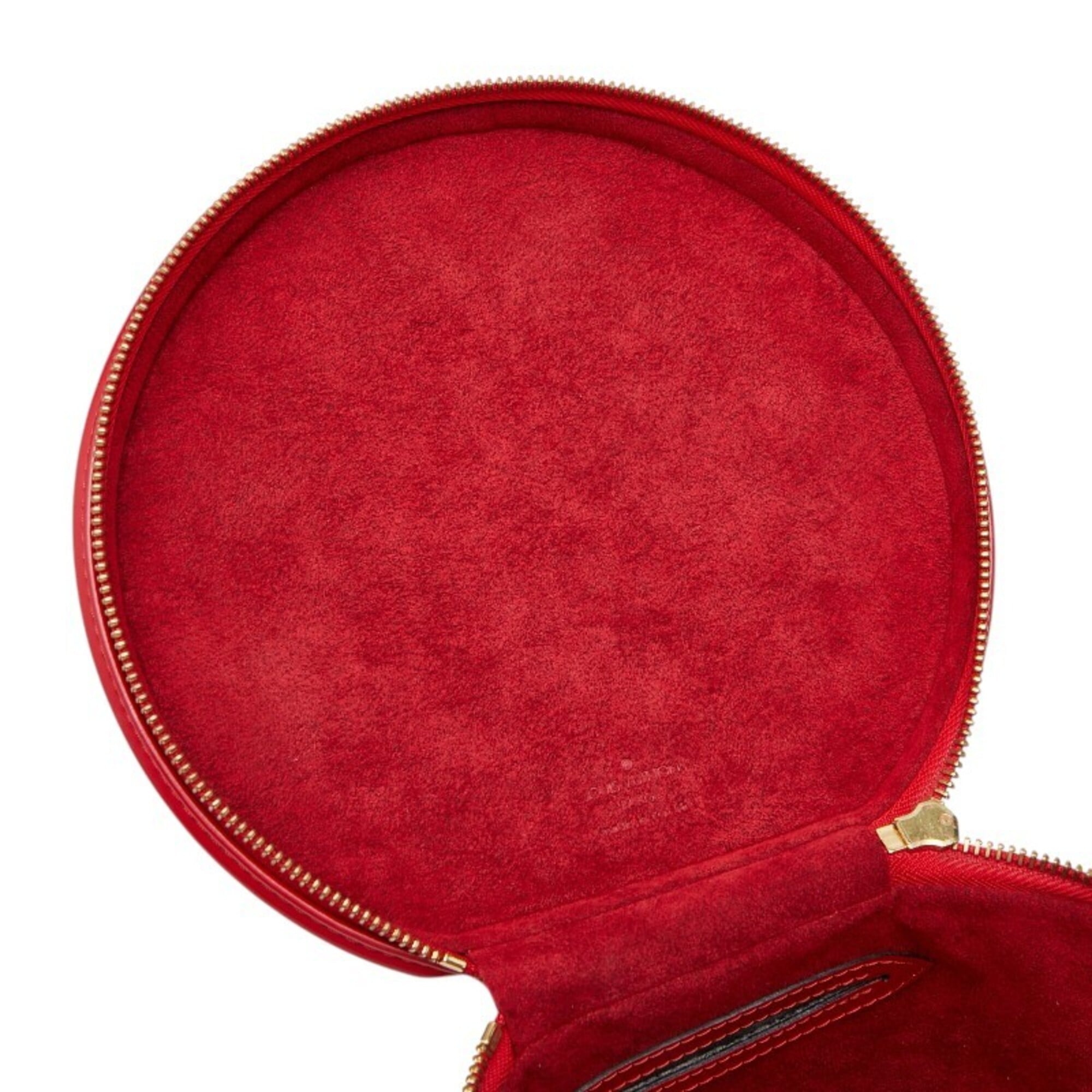 Louis Vuitton Castilian Red Leather Handbag Vanity Bag (Pre-Owned)