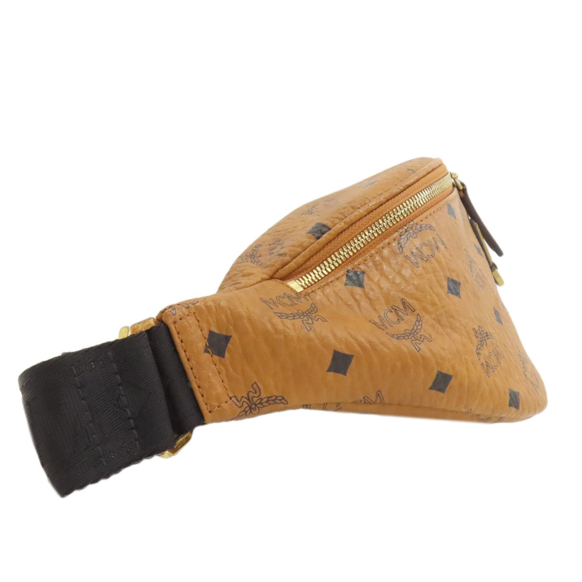 Mcm Brown Pvc Fanny Pack (Pre-Owned)