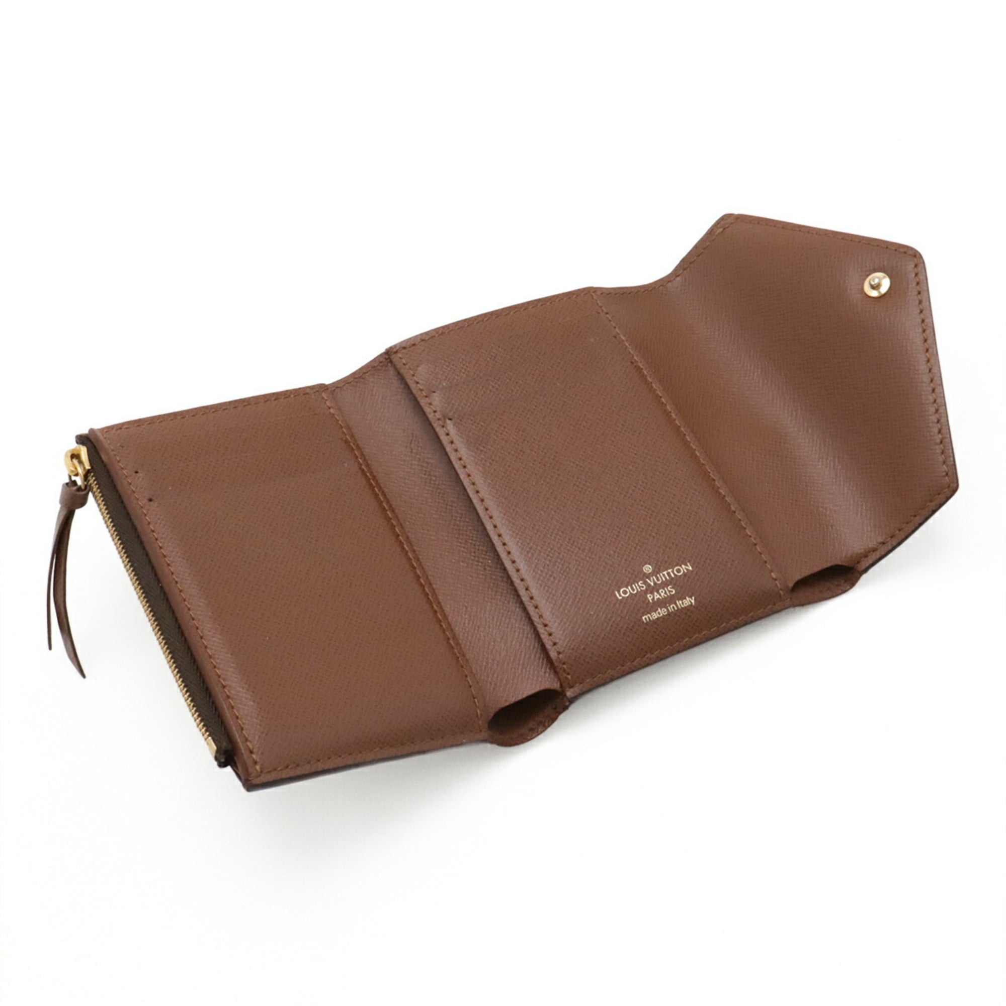 Louis Vuitton Monogram Brown Monogram Monogram Canvas Pvc Coated Canvas Wallet (Tri-Fold) (Pre-Owned)